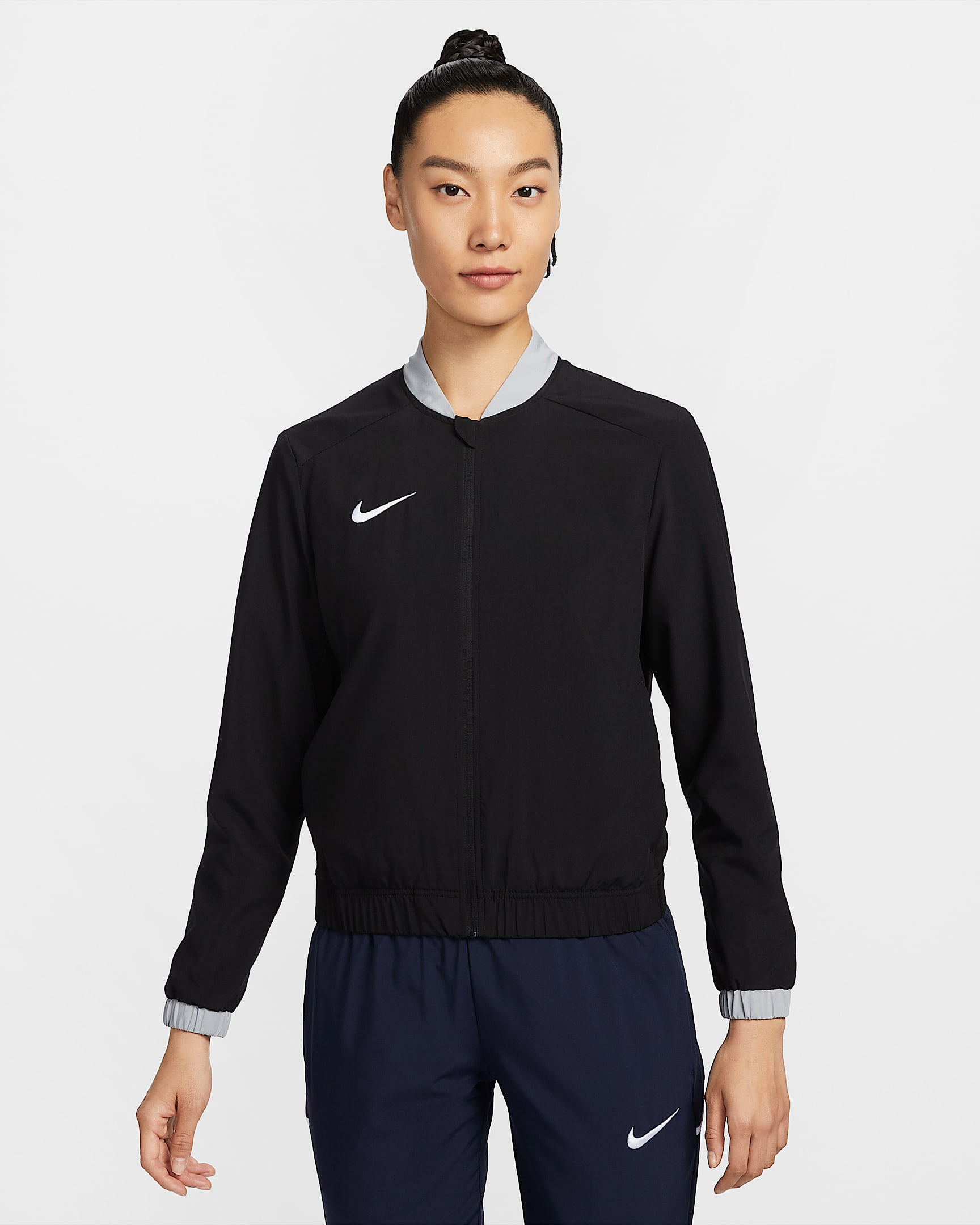 Nike Dri-FIT 女子学院风速干运动夹克 - 黑