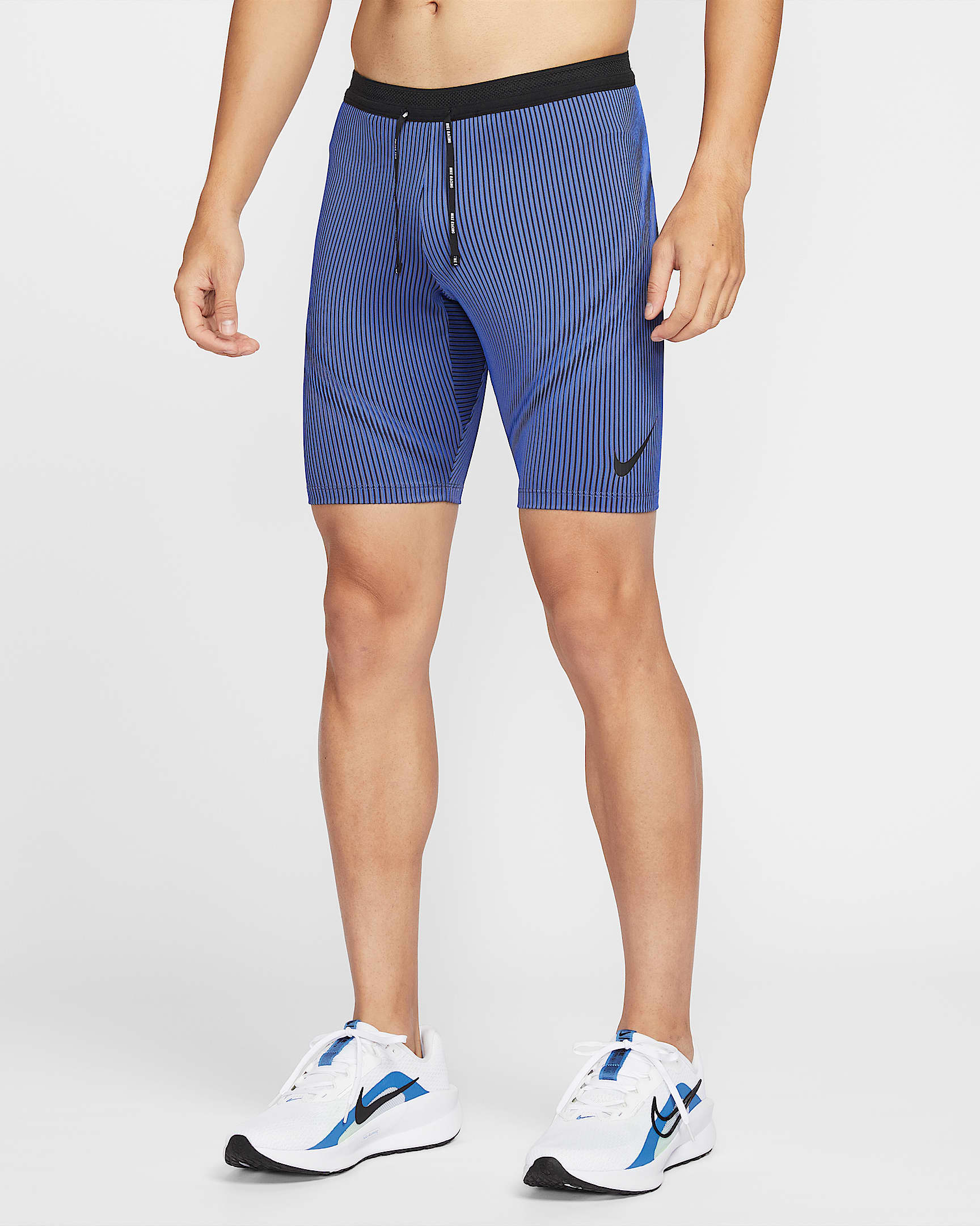 Nike AeroSwift Dri-FIT ADV 男子速干跑步紧身短裤 - 游戏宝蓝/芬蓝/黑曜石色/黑