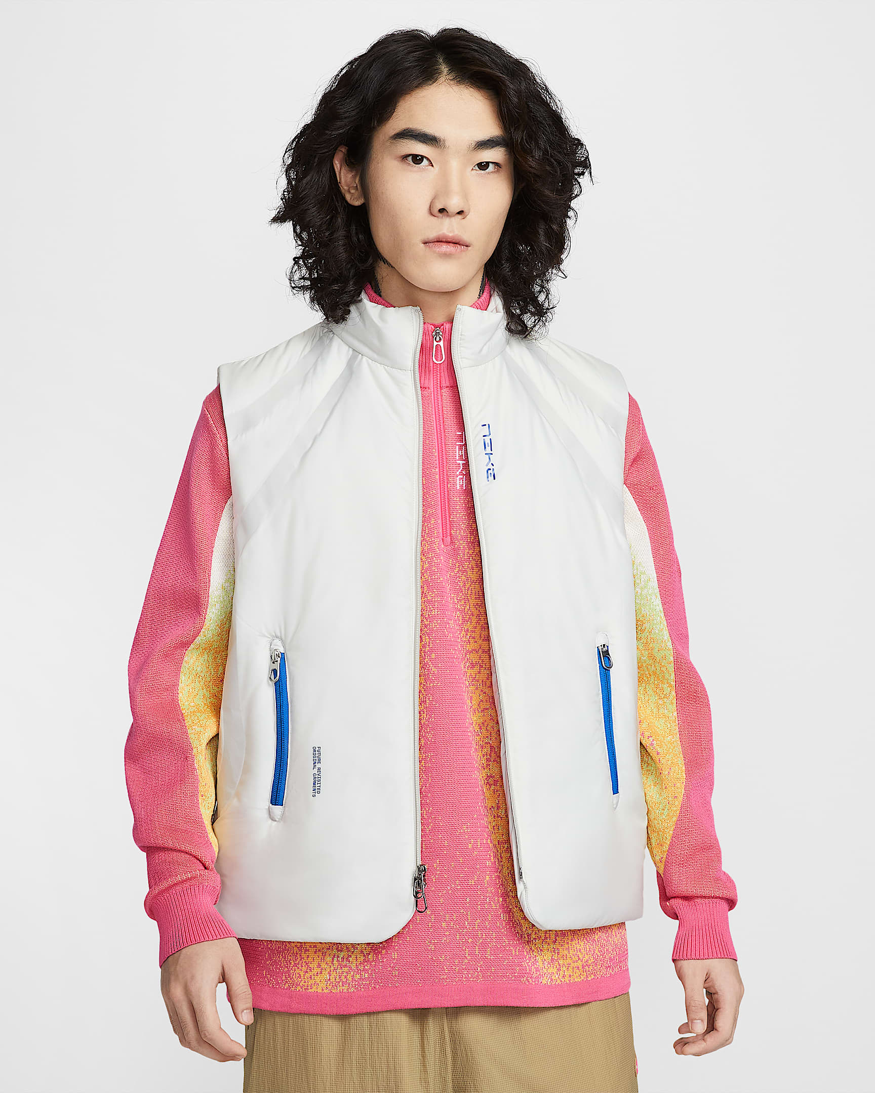 Nike Project F.R.O.G. 男子保暖马甲 - 浅骨色/皇家蓝/皇家蓝