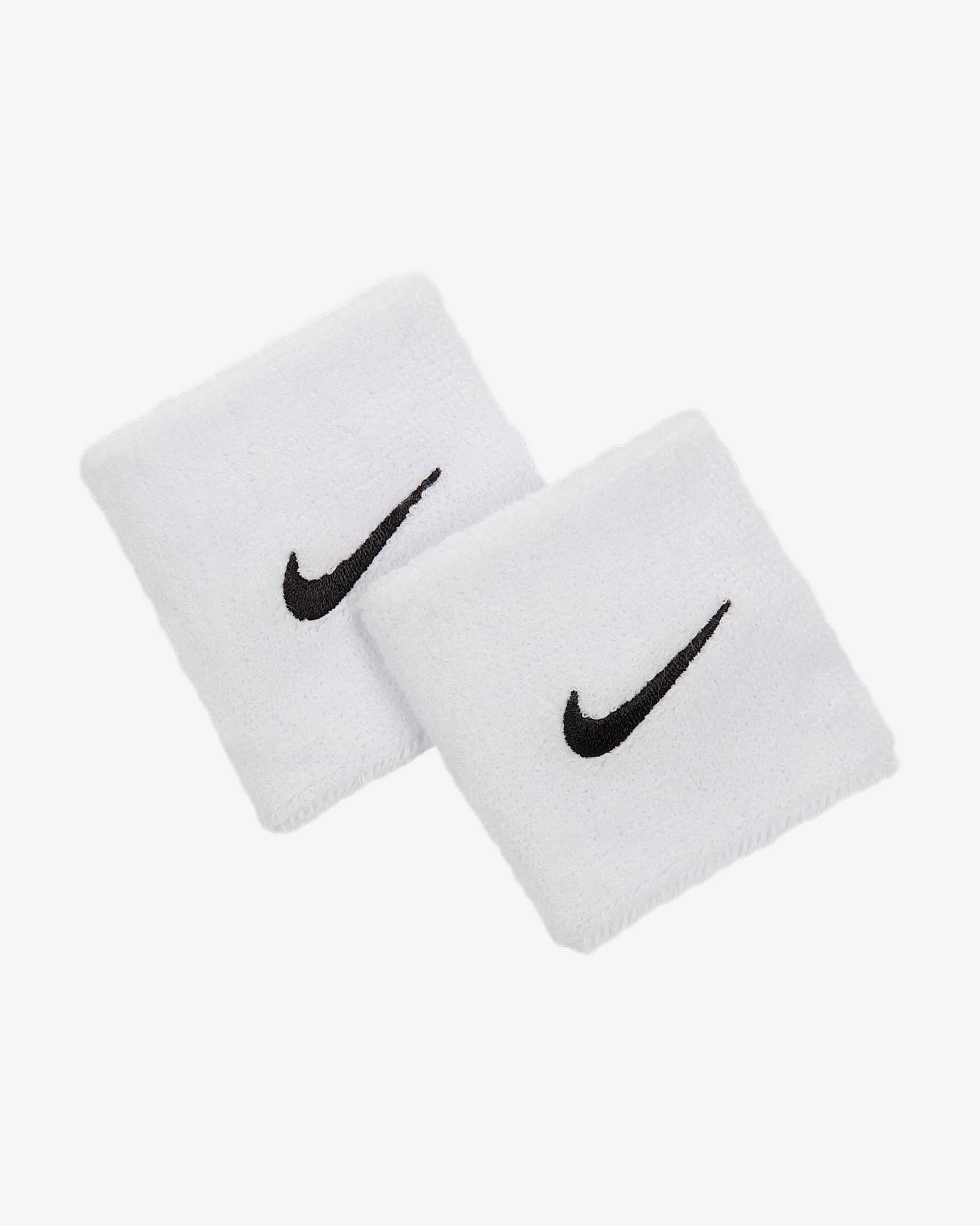 Nike Swoosh Classic 护腕（1 对） - 白色/黑