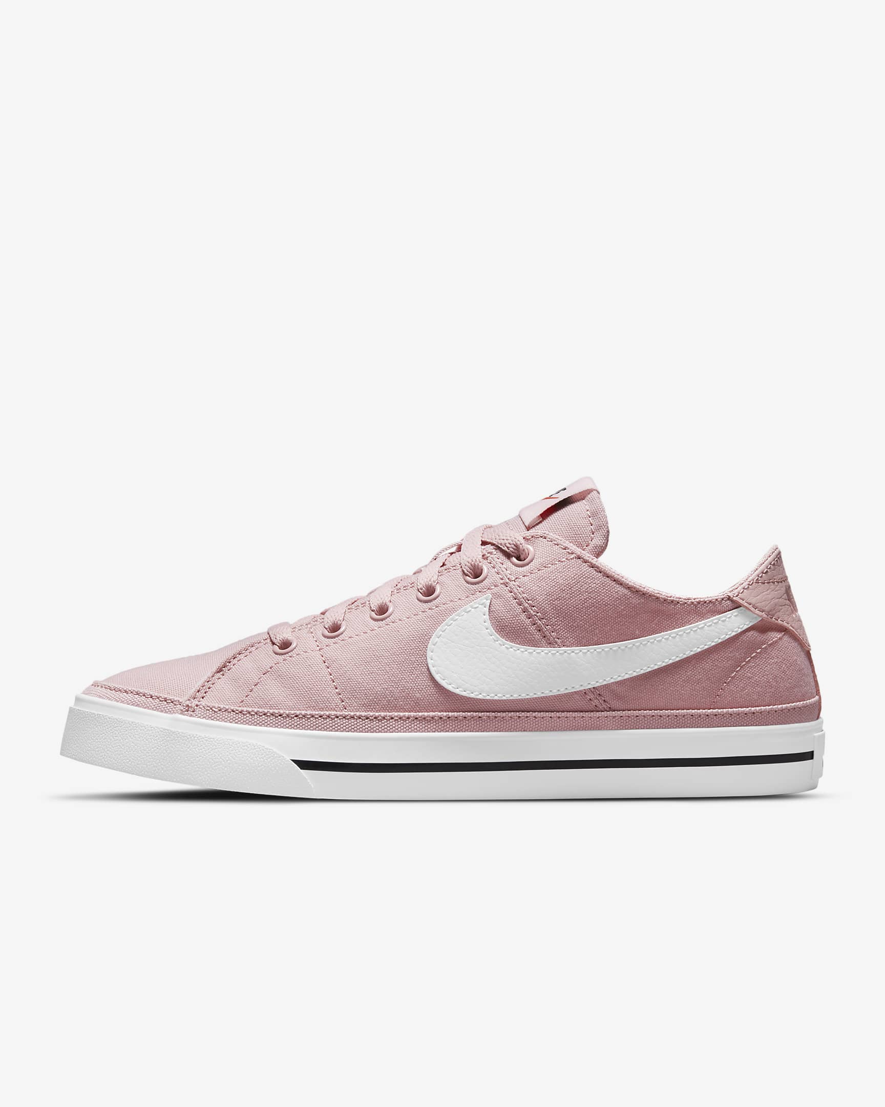 Nike Court Legacy CNVS 女子运动鞋 - 釉粉/黑/队橙/白色