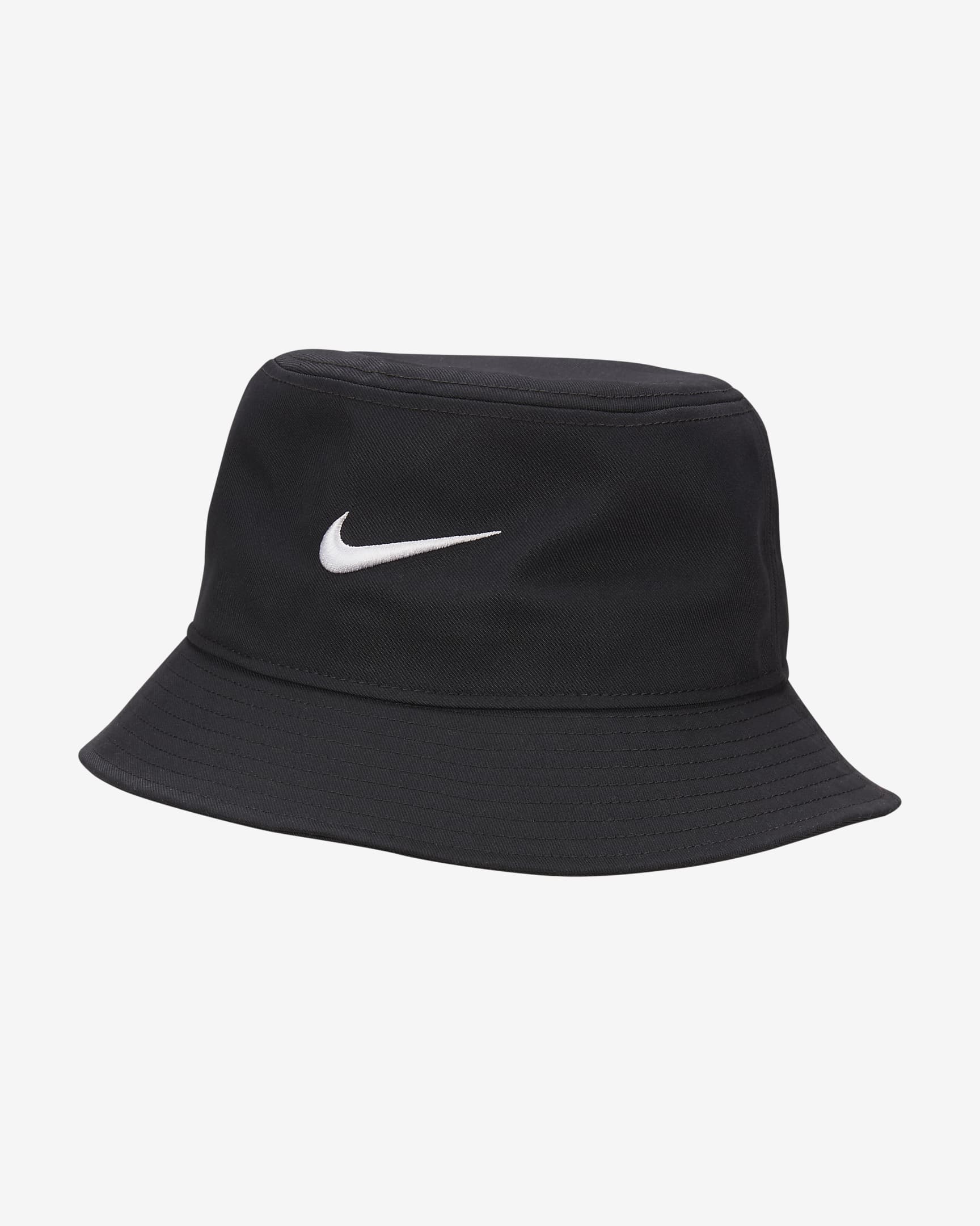 Nike Apex Swoosh 渔夫运动帽 - 黑/白色