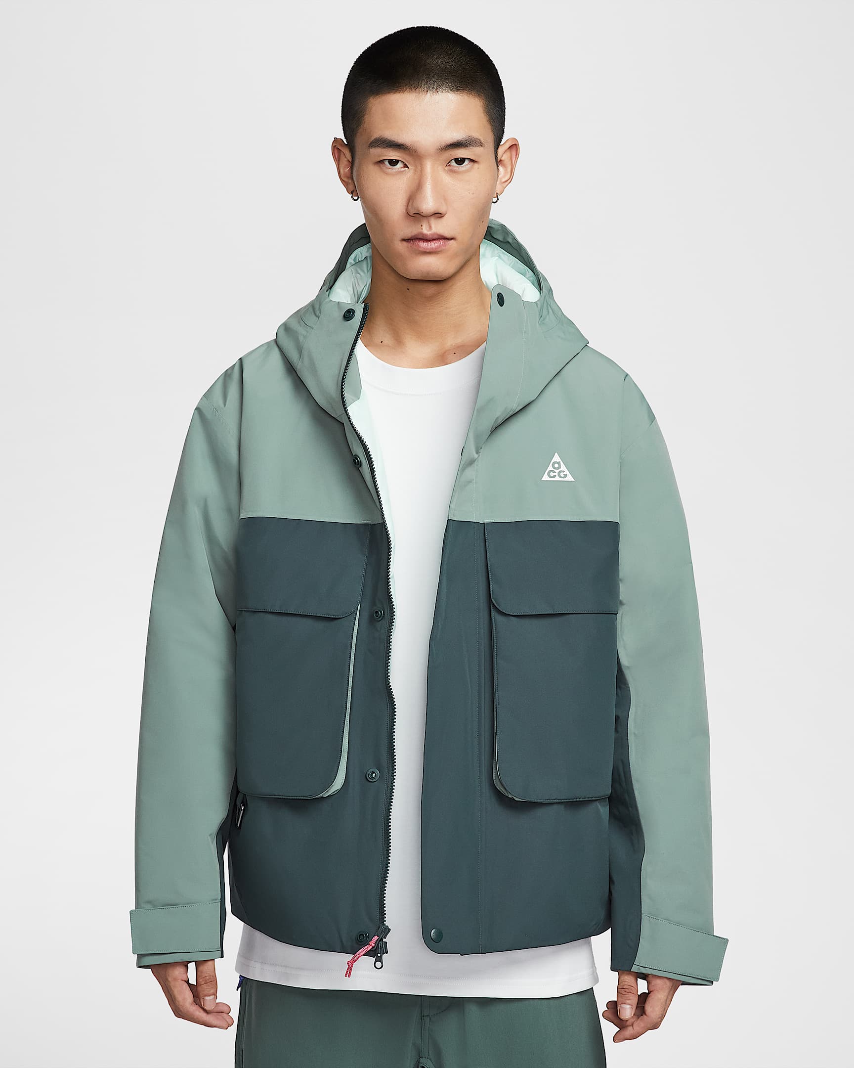 Nike ACG PrimaLoft® "Skull Peak" Storm-FIT 男子防风拒水棉服夹克 - 土绿/泡沫薄荷绿/泡沫薄荷绿/山峰白