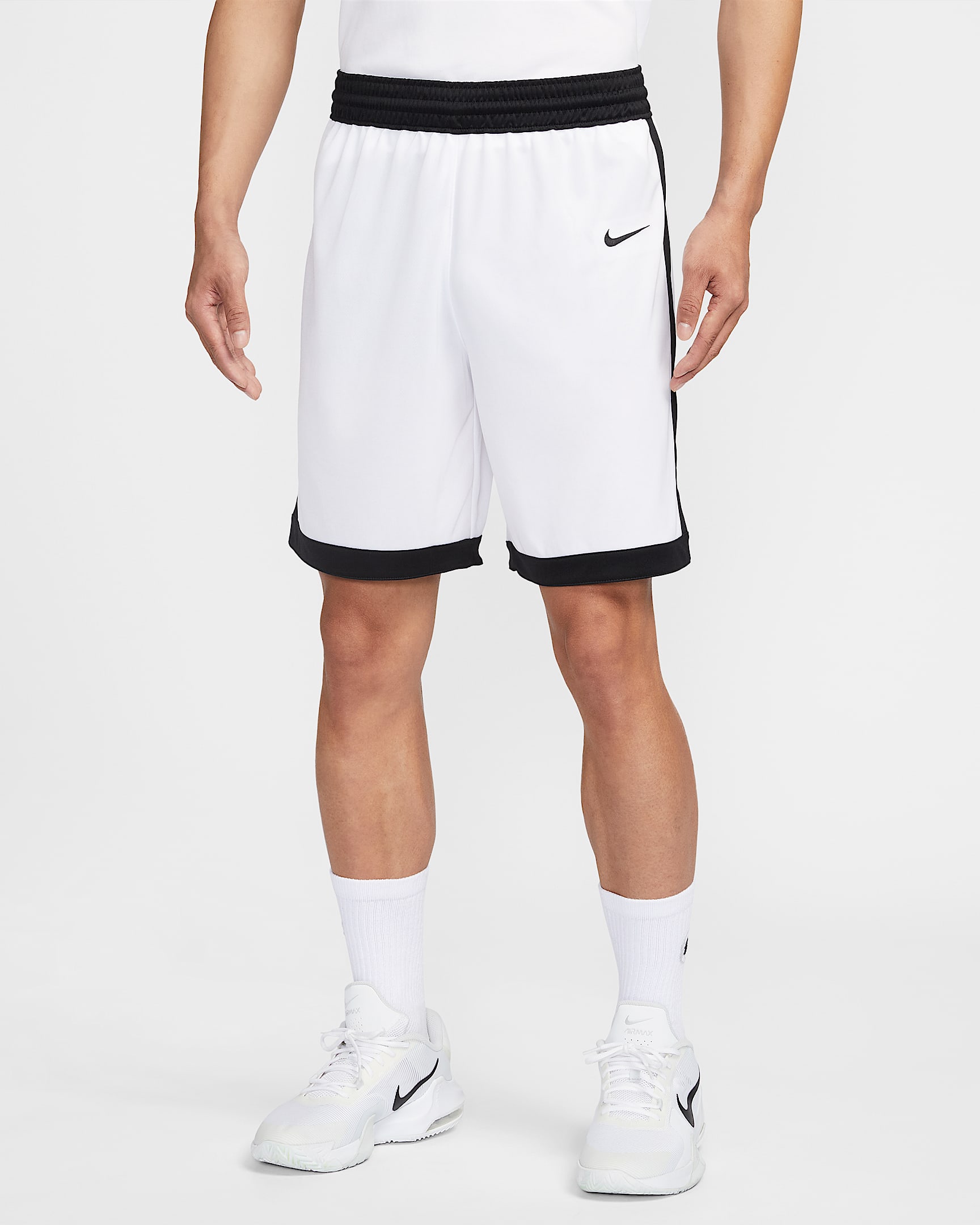 Nike Dri-FIT Stock Crossover 男子速干短裤 - 白色