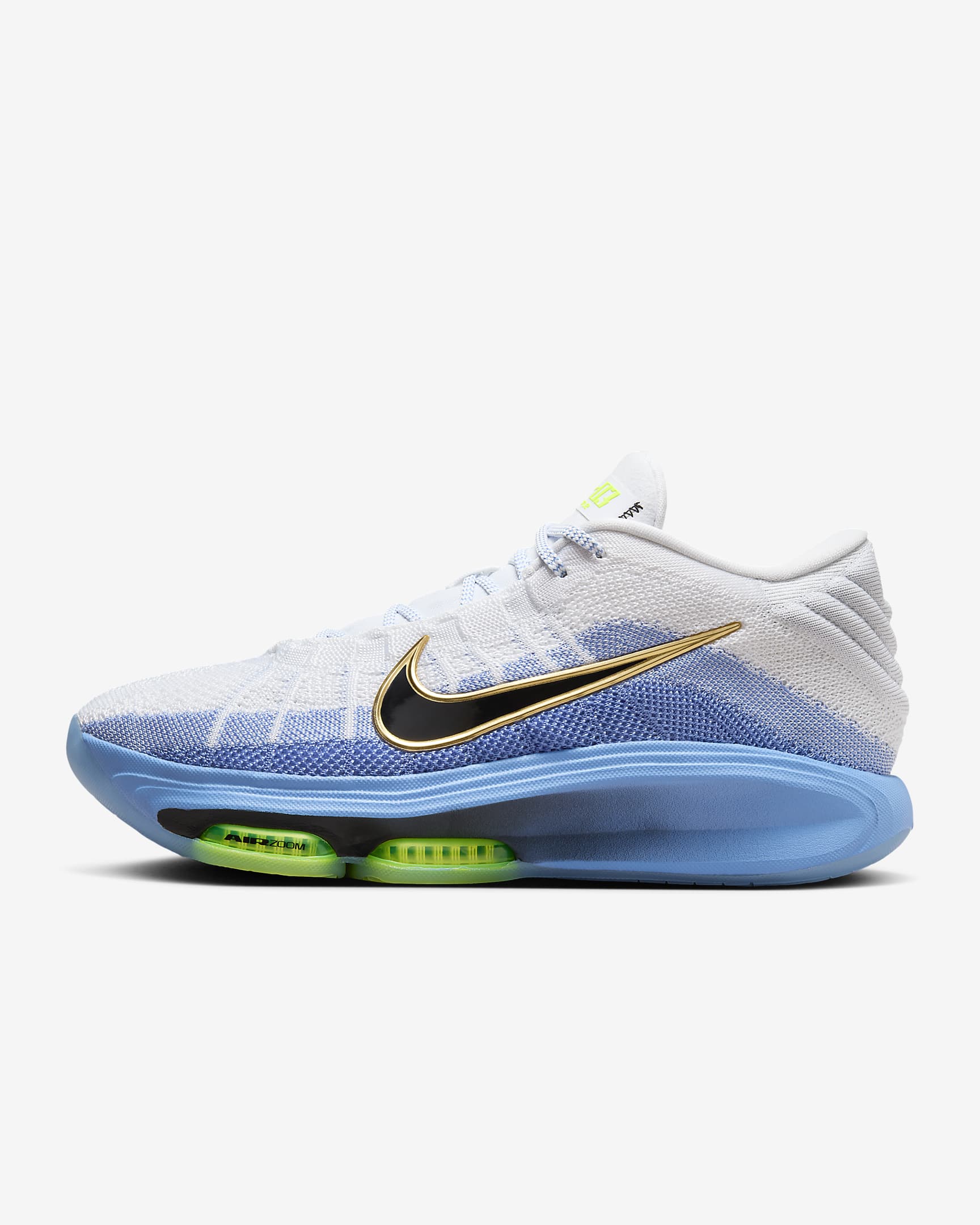 Nike G.T. Hustle 3 EP 男/女实战篮球鞋 - 白色/脉冲宝石蓝/荧光黄/黑