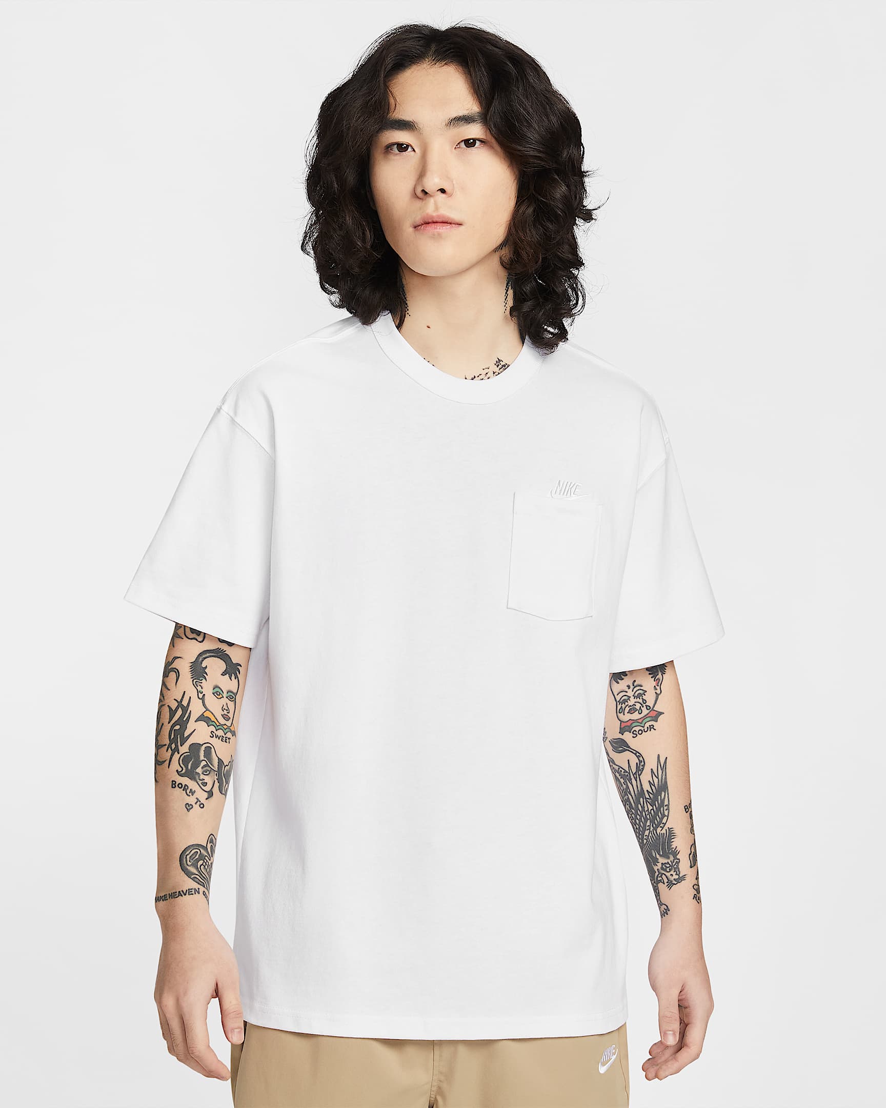 Nike Sportswear Premium Essentials 男子T恤 - 白色