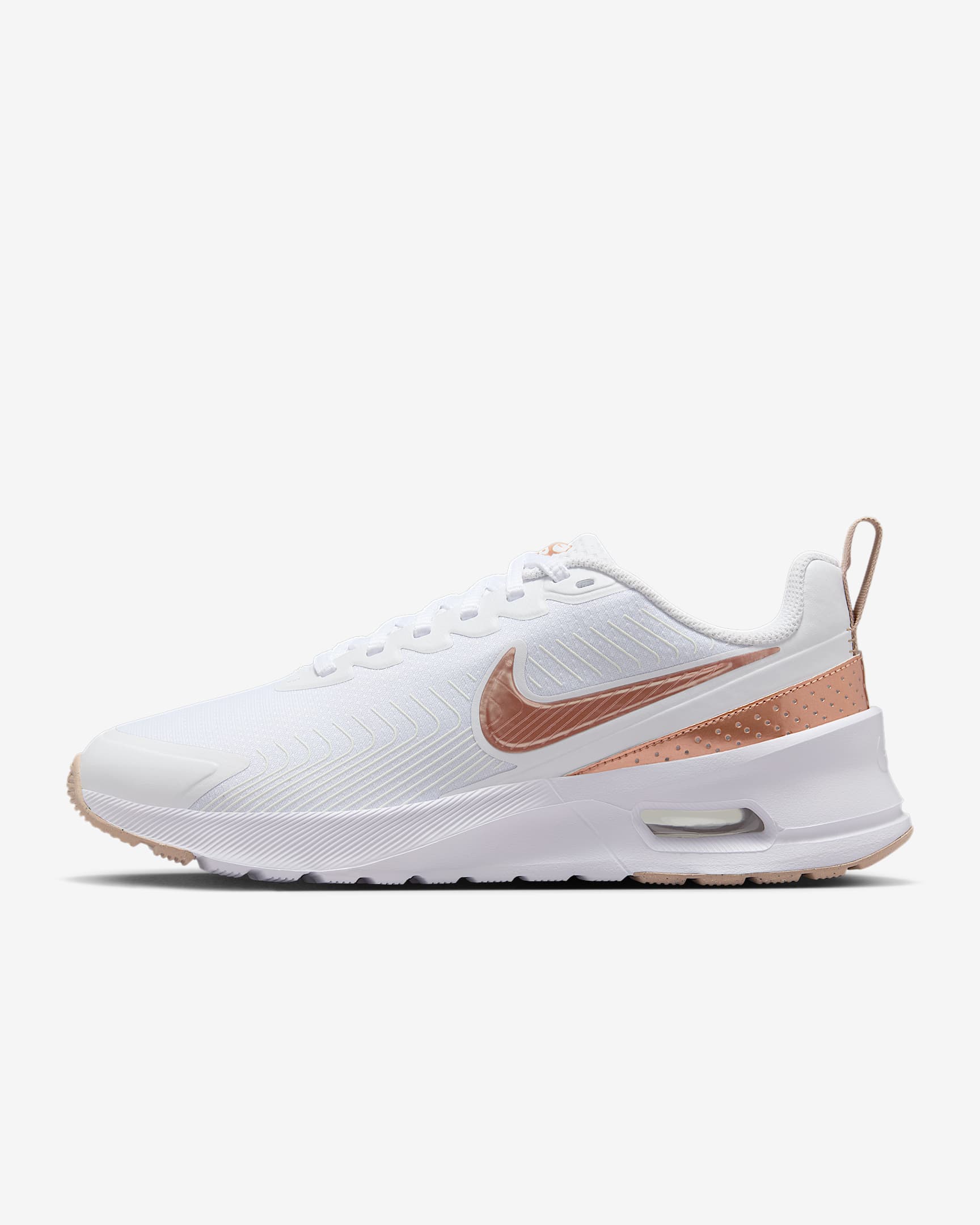 Nike Air Max Nuaxis 女子运动鞋 - 白色/砂色/黑/红古铜