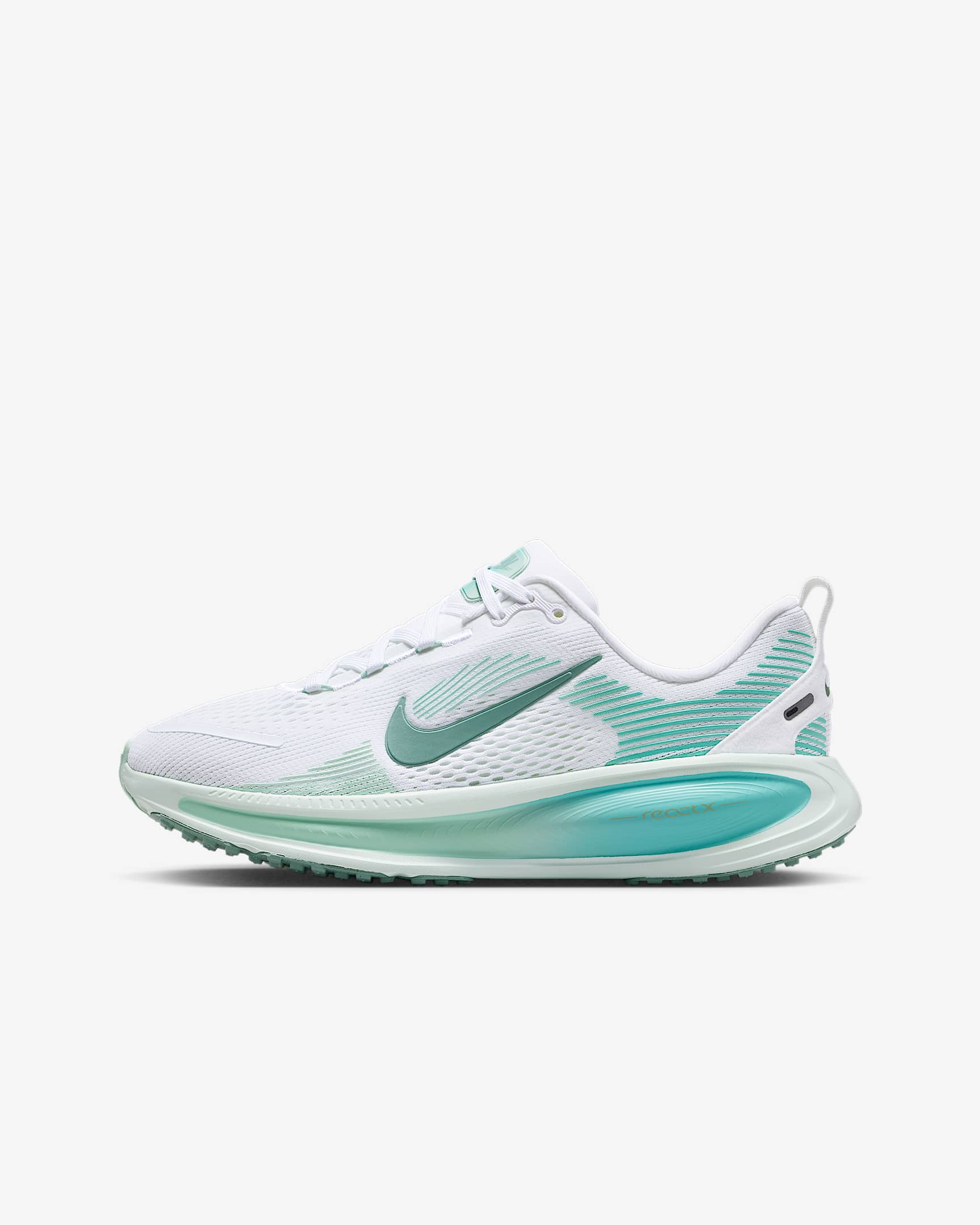 Nike Vomero 18 耐克小迈柔大童公路跑步鞋 - 白色/漂白宝石绿/泡沫薄荷绿/大炮灰