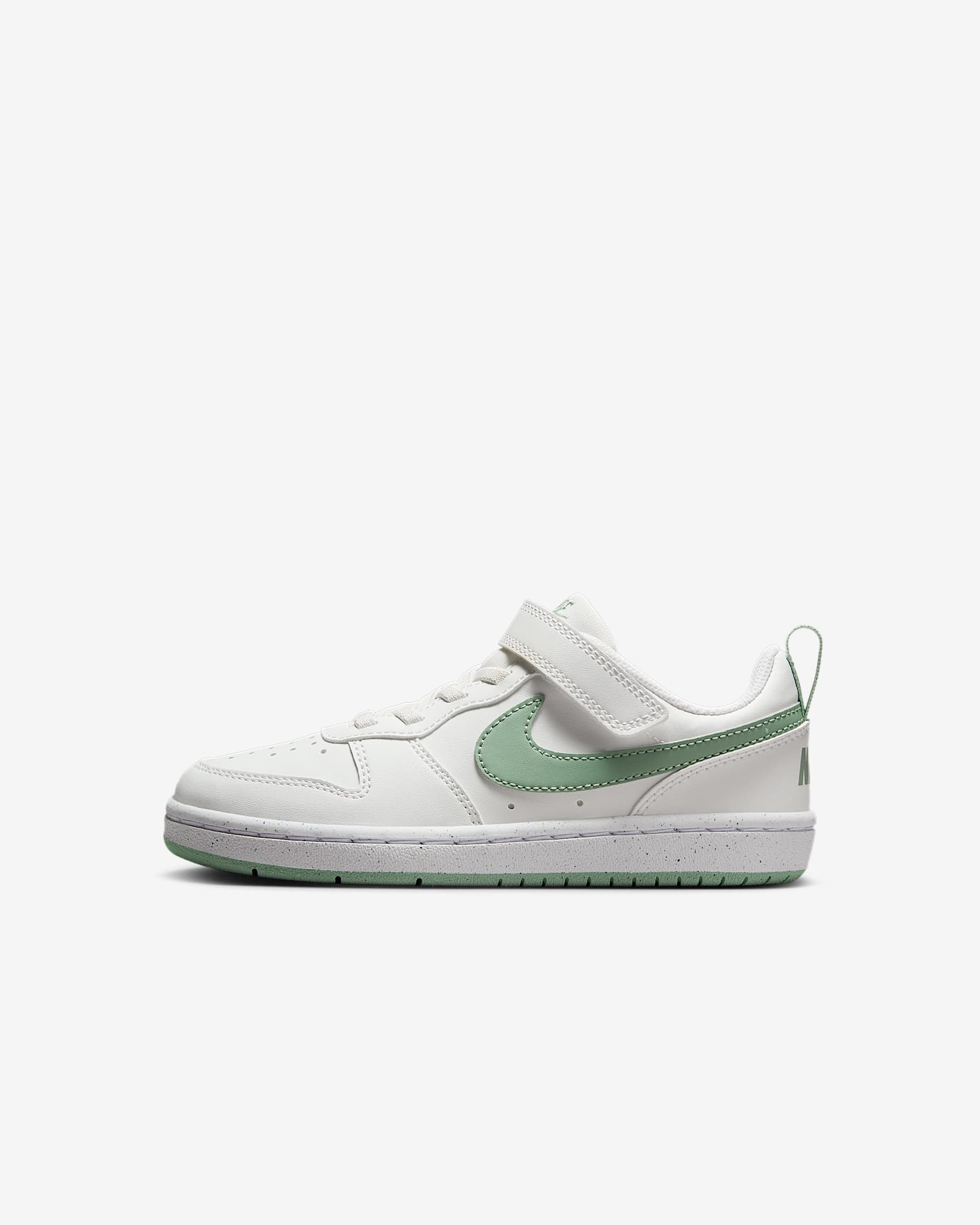 Nike Court Borough Low Recraft 耐克酷菠萝幼童运动鞋 - 山峰白/白色/温和灰绿