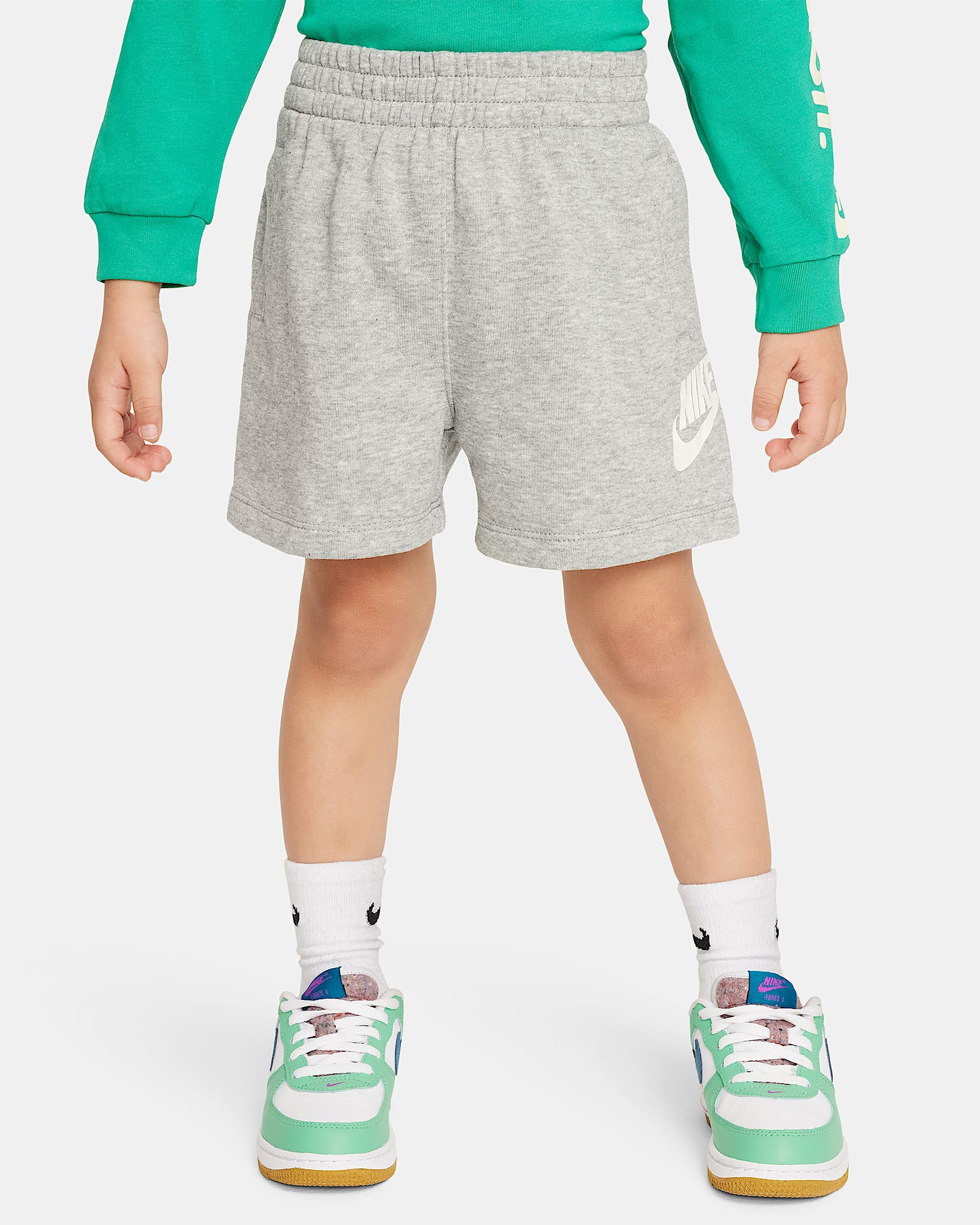Nike Sportswear Club 婴童法式毛圈短裤 - 调色暗灰