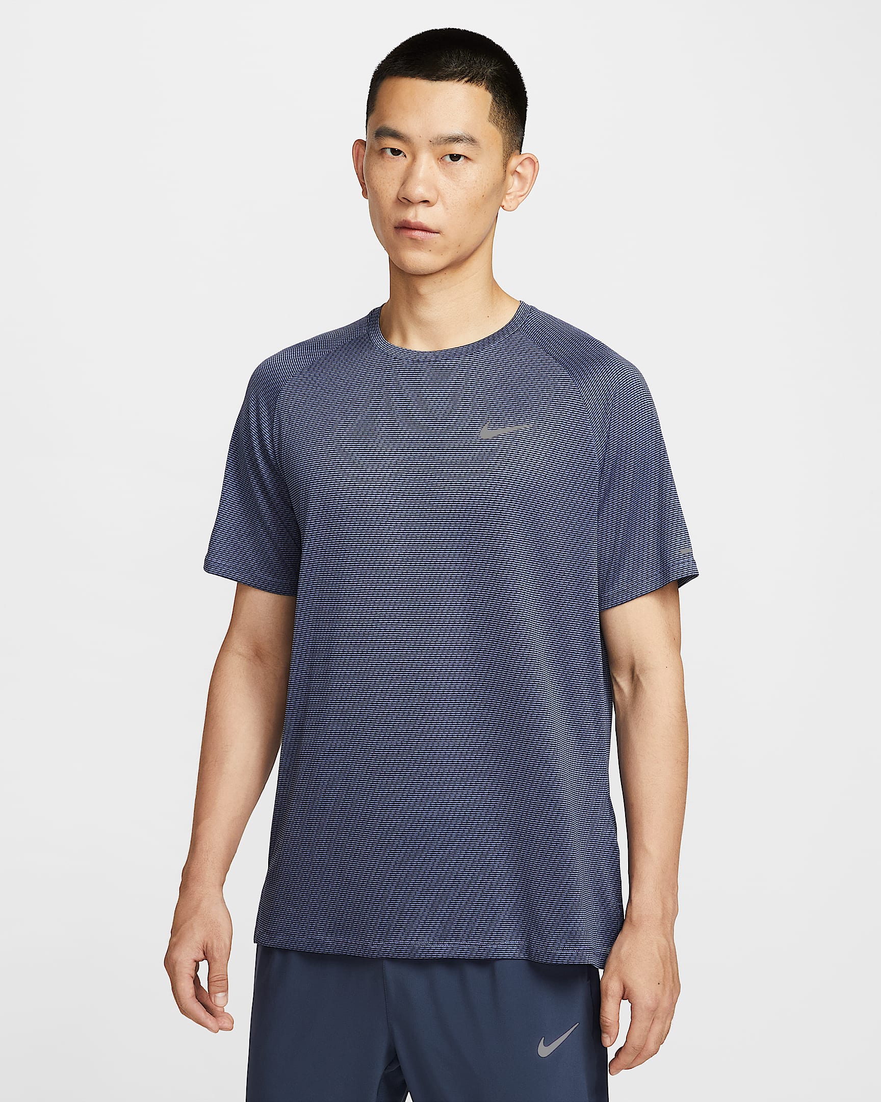 Nike Stride Dri-FIT 男子速干短袖跑步上衣 - 世界靛青