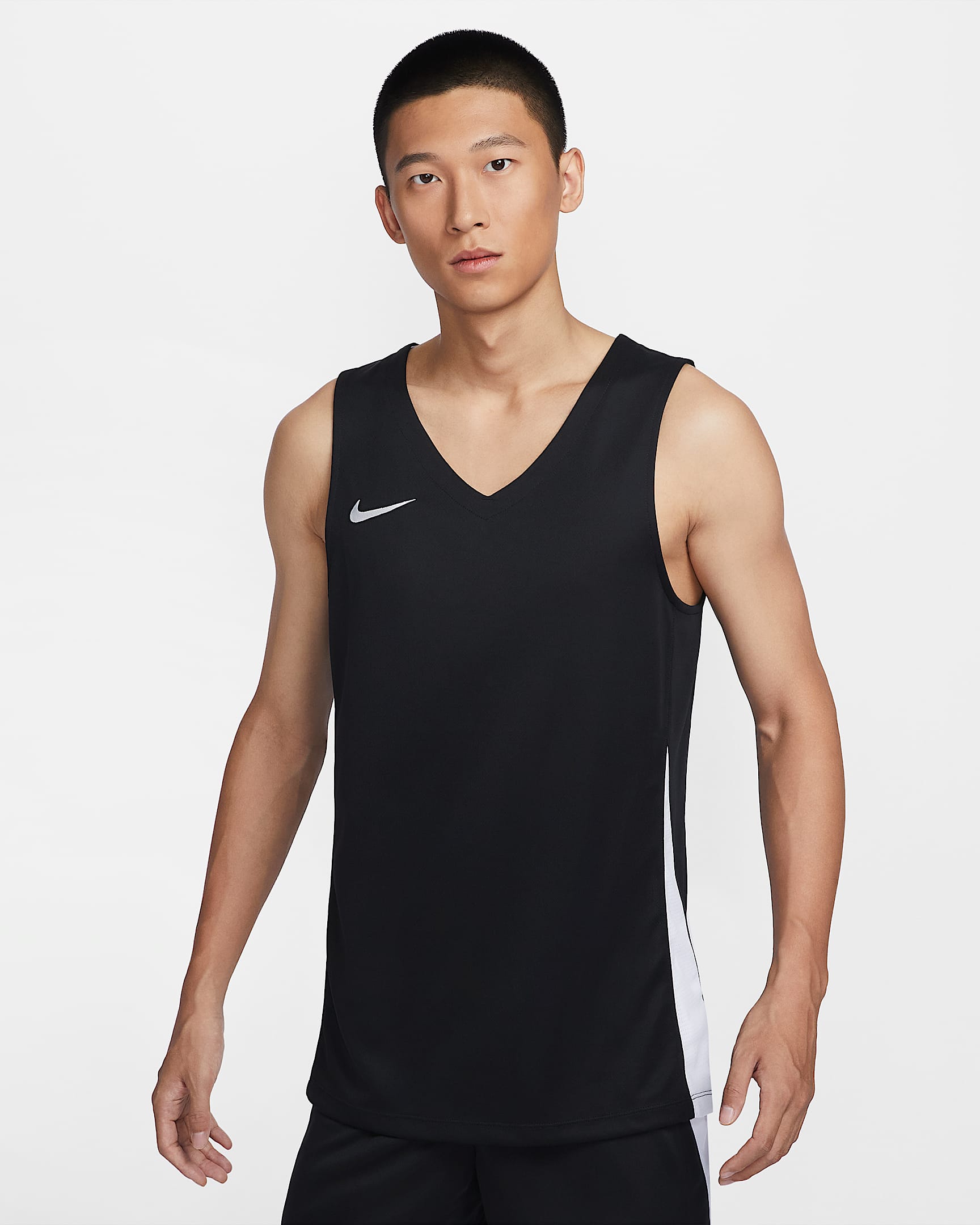 Nike 男子篮球球衣 - 黑/白色/白色