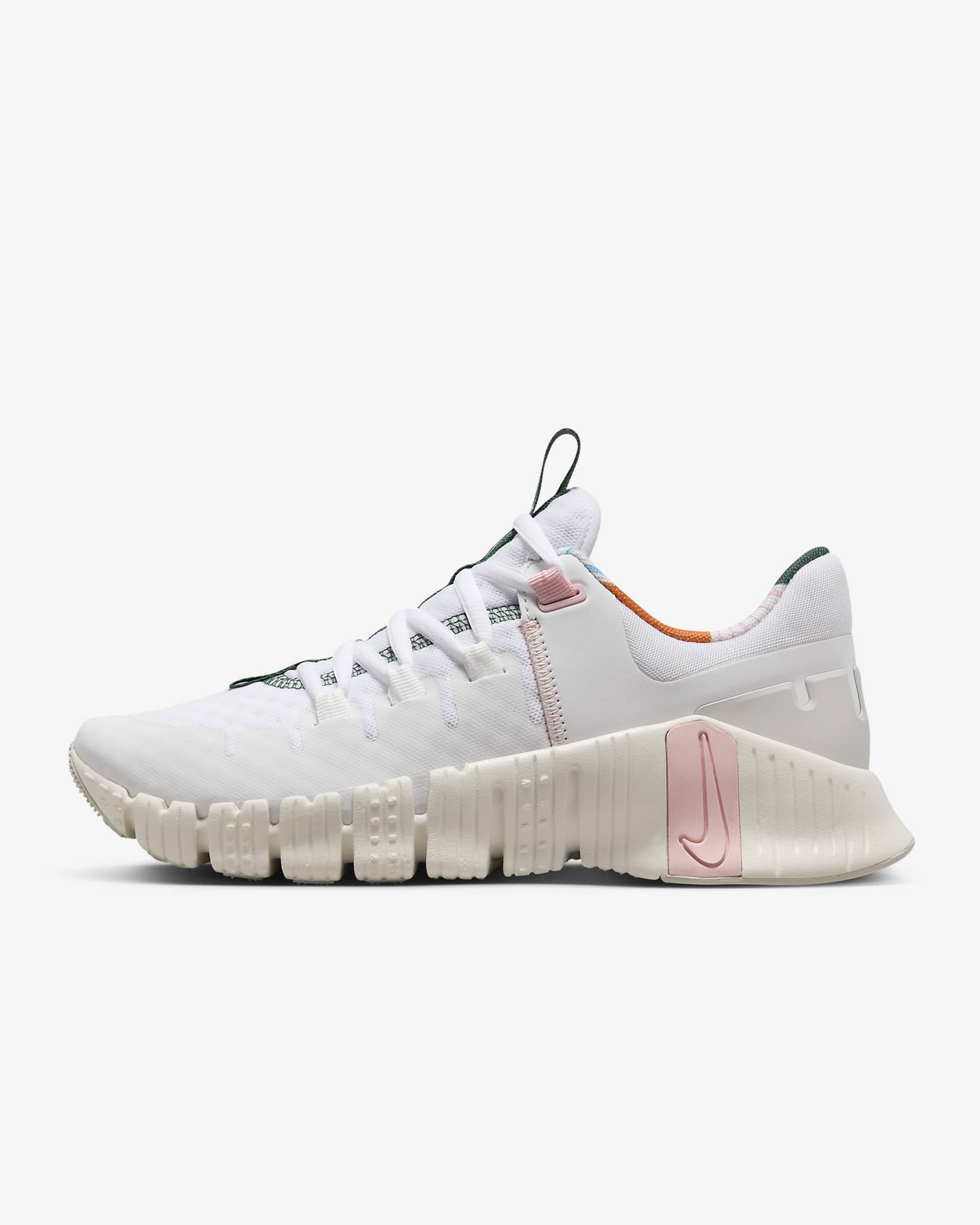 Nike Free Metcon 5 女子训练鞋 - 白色/帆白/冷杉绿/樱粉