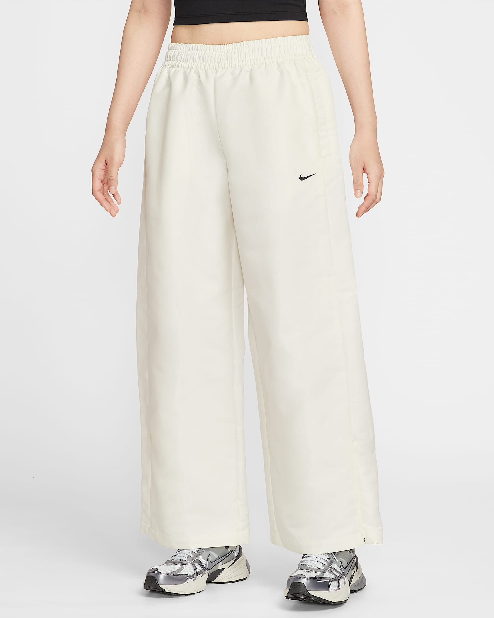 Nike Sportswear Windrunner 女子长裤 - 帆白/黑