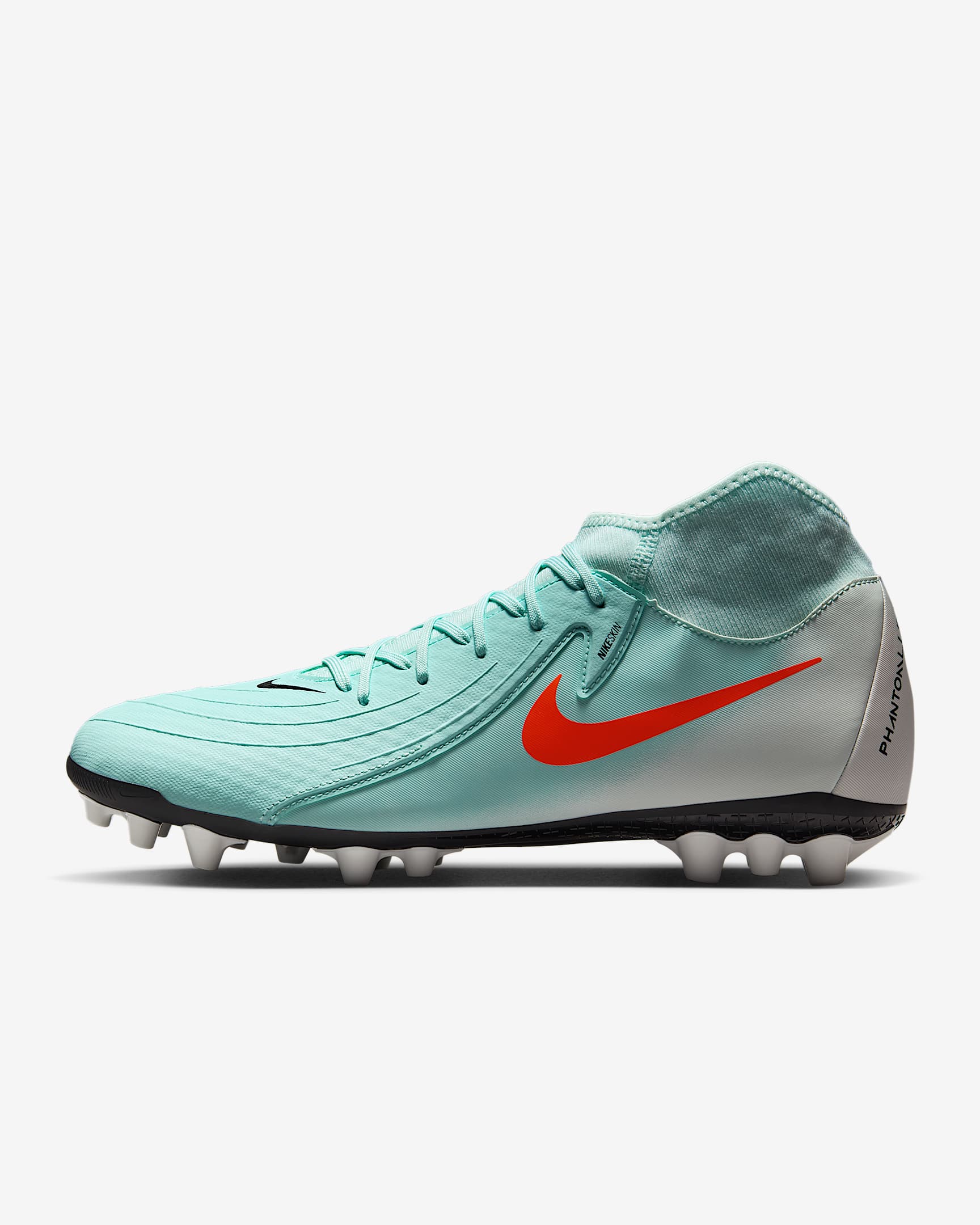 Nike Phantom Luna 2 Academy 耐克月煞系列男子人造草地足球鞋 - 薄荷绿/灰黑/原子红