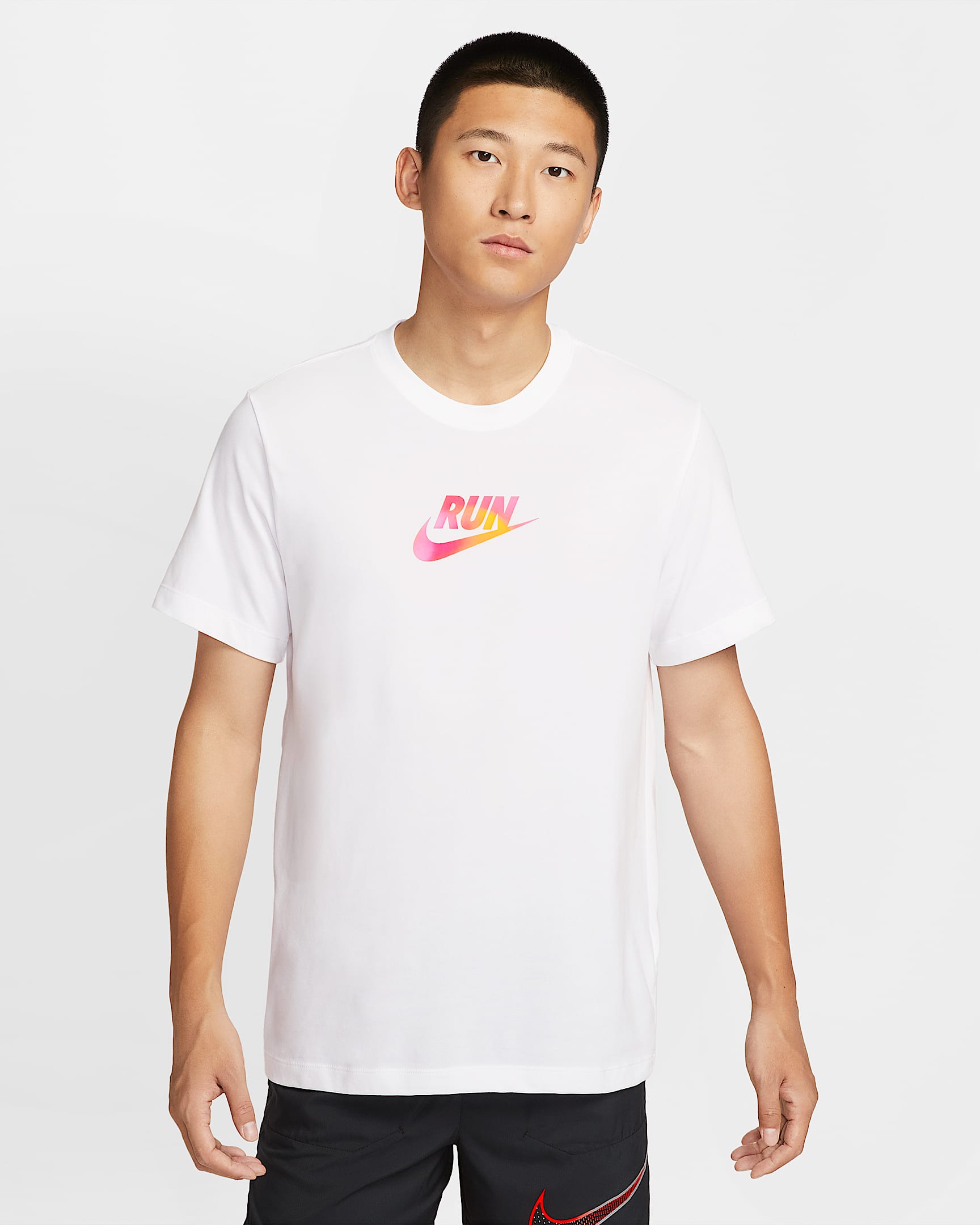 Nike Dri-FIT 男子速干跑步T恤 - 白色