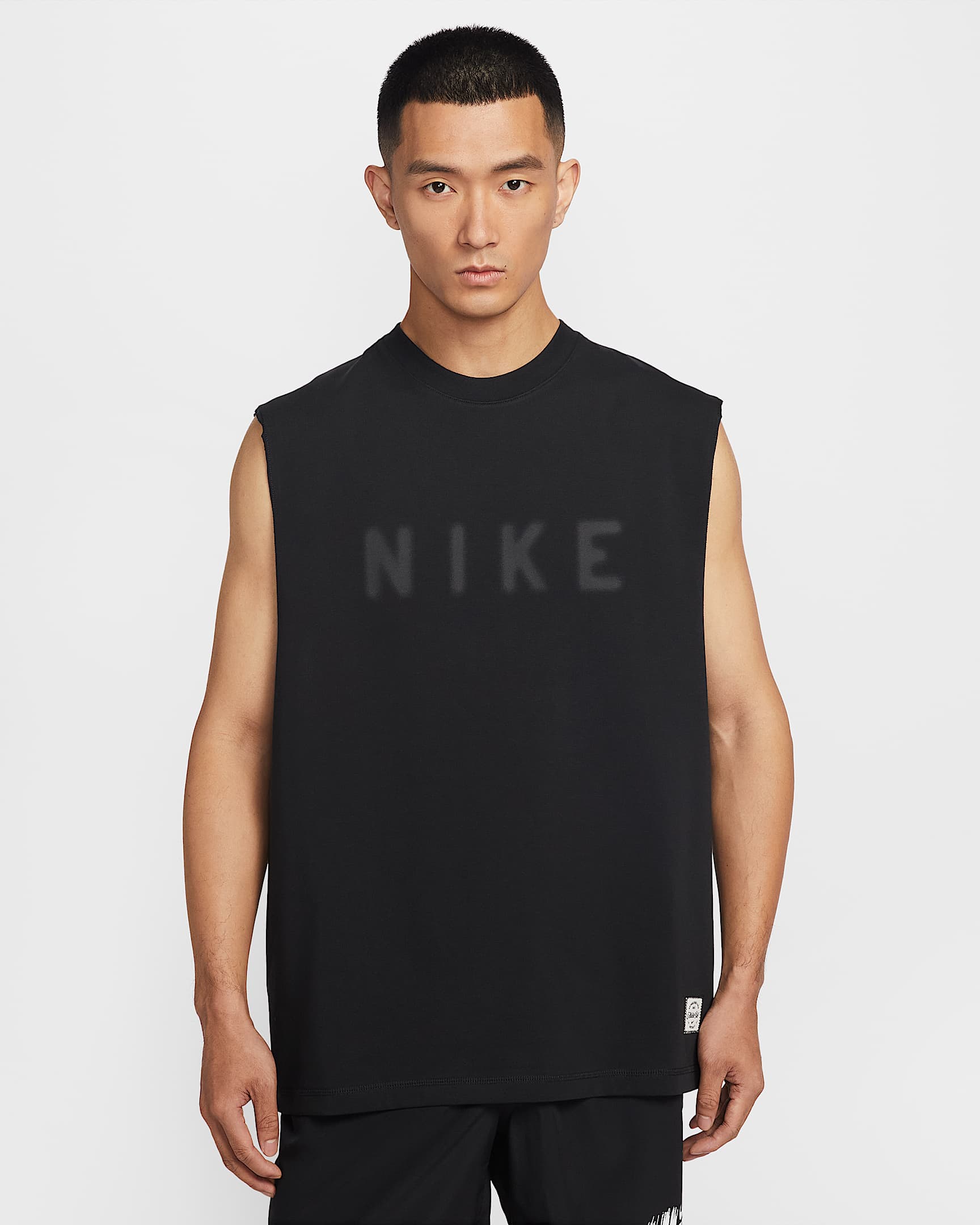 Nike N.A.C. Dri-FIT 男子速干训练背心 - 黑/黑
