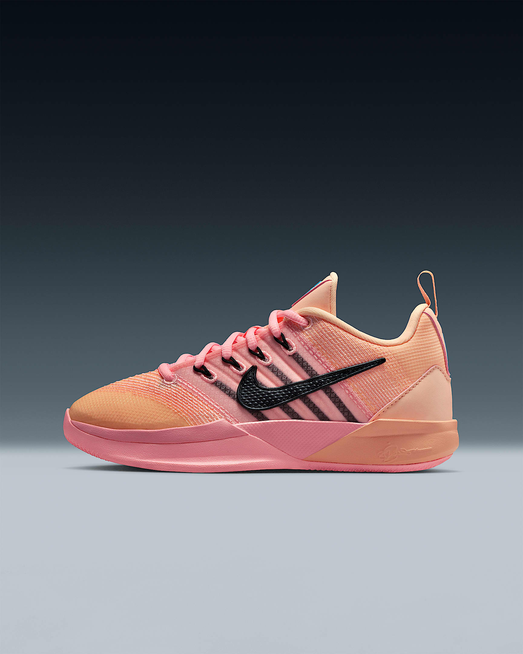 Sabrina 3 萨布丽娜大童篮球鞋 - 浅深红/剔透白粉/浅电流蓝/黑