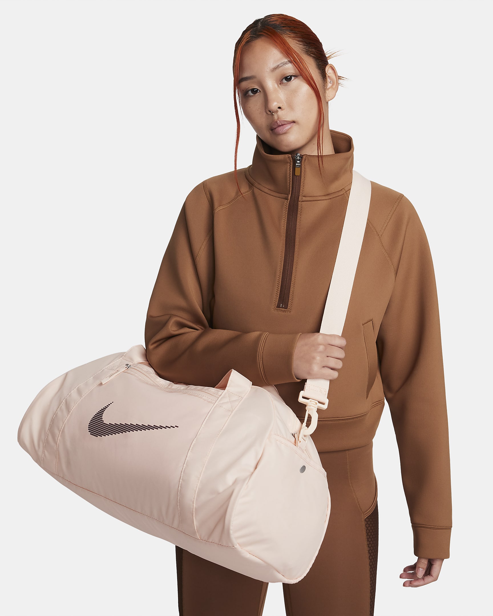 Nike Gym Club 行李包 - 冰番石榴色/冰番石榴色/夜褐红