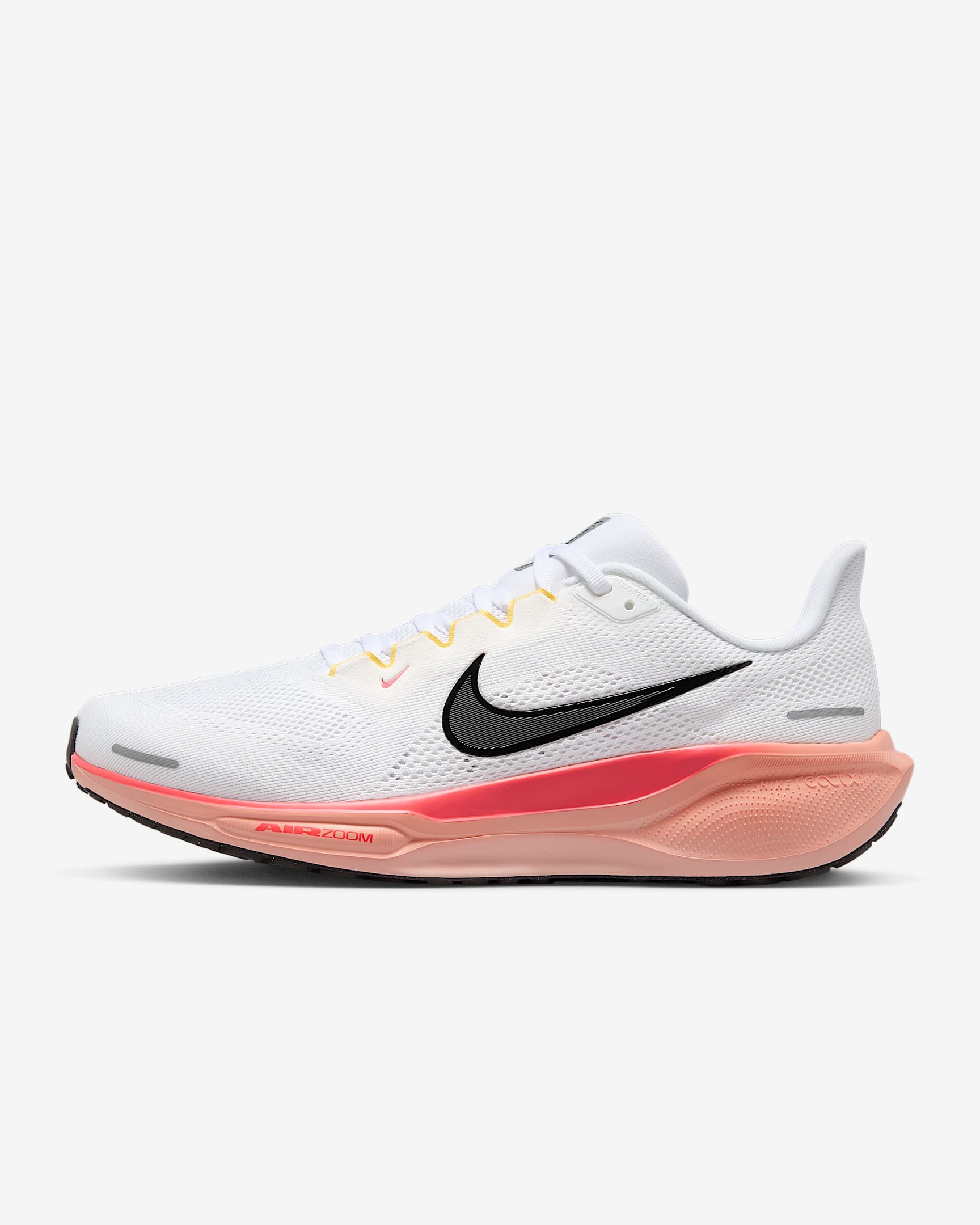 Nike Air Zoom Pegasus 41 耐克飞马男子公路跑步鞋 - 白色/神秘焰火色/杏黄粉/黑