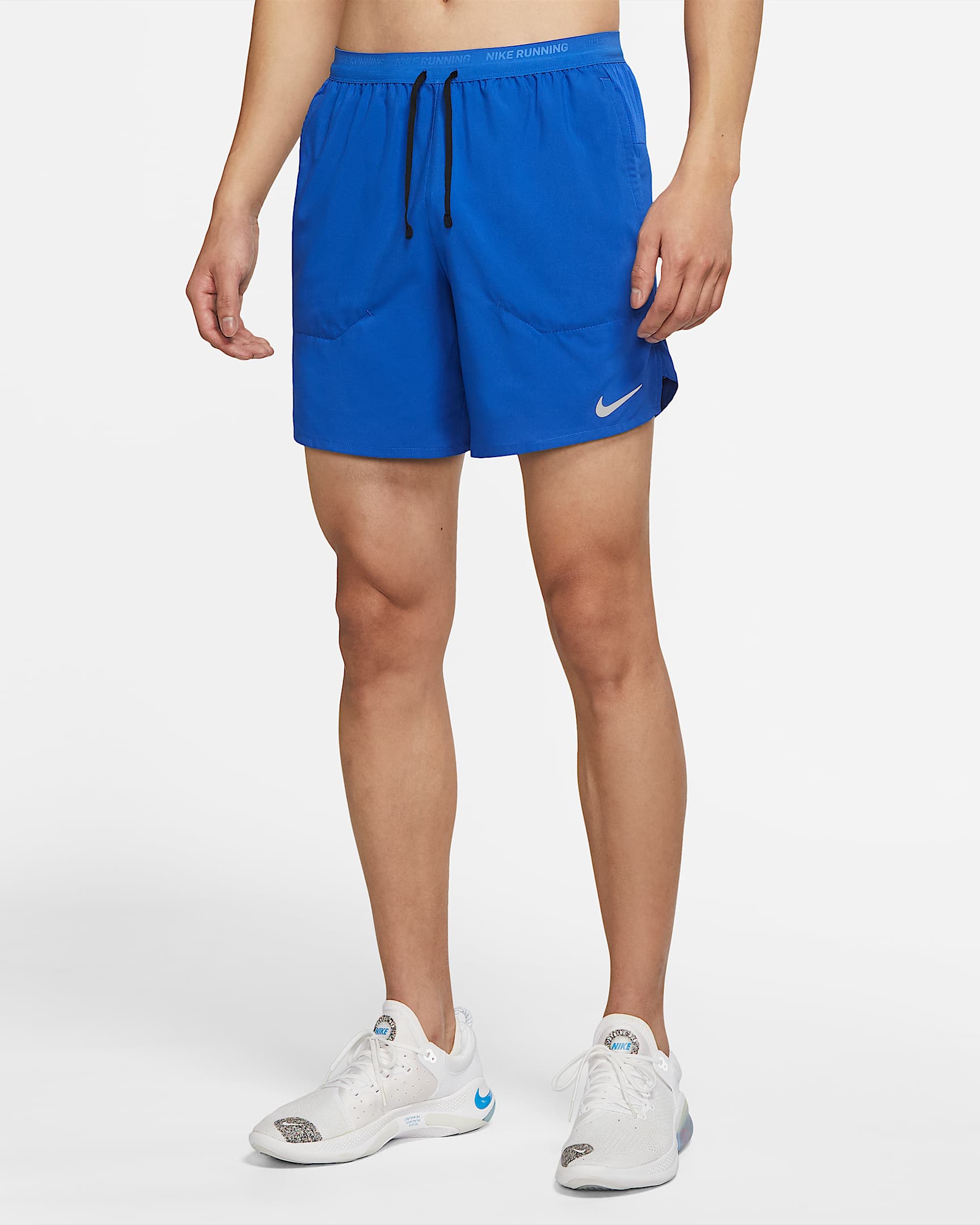 Nike Dri-FIT Stride 男子速干跑步短裤(无衬裤) - 游戏宝蓝/黑