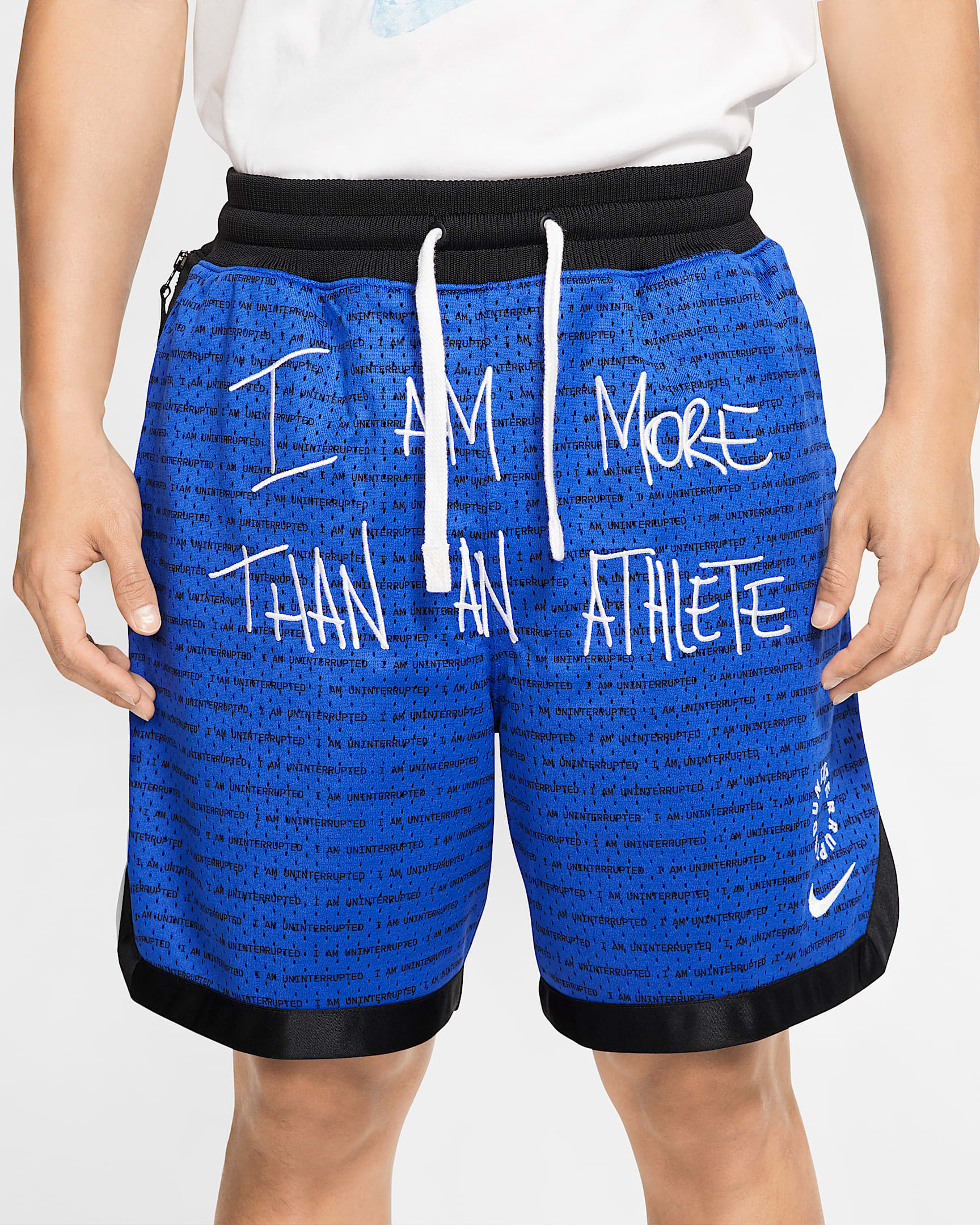 Nike DNA LeBron "More Than An Athlete" 男子篮球短裤 - 超蓝/黑/白色