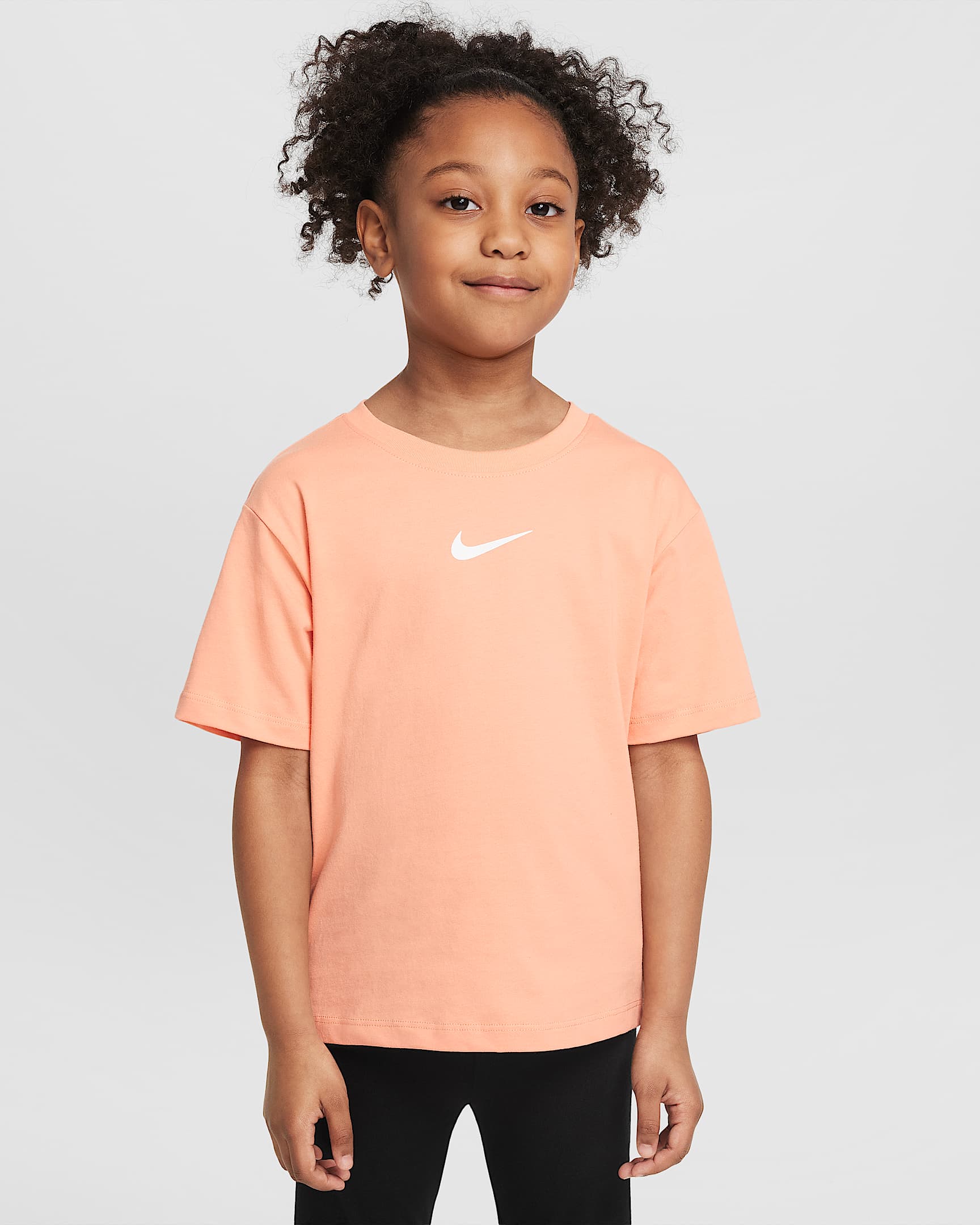 Nike 幼童基本款T恤 - 杏黄粉
