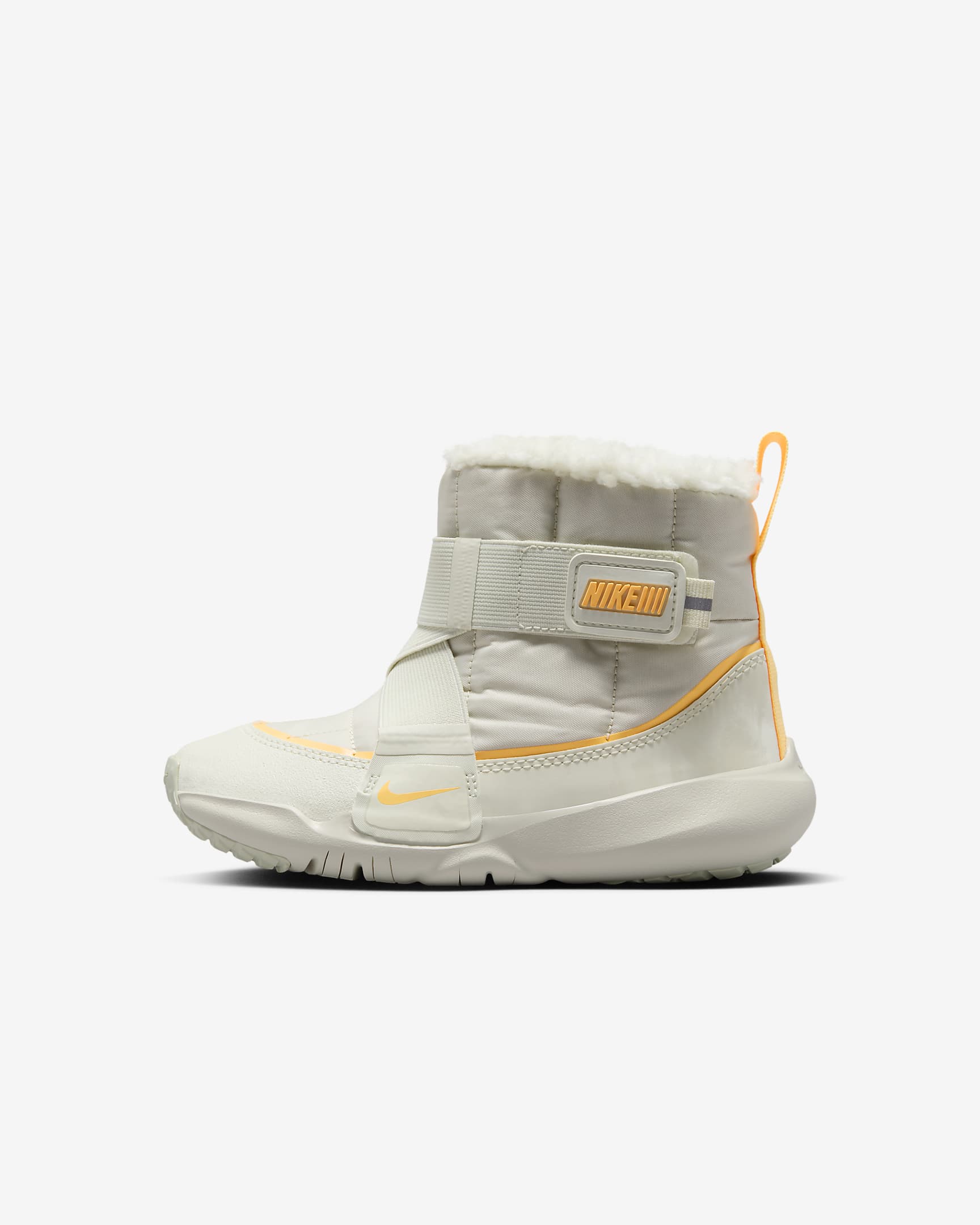 Nike Flex Advance 耐克小飞碟幼童易穿脱运动靴 - 淡象牙白/海玻璃色/浅甜瓜橙