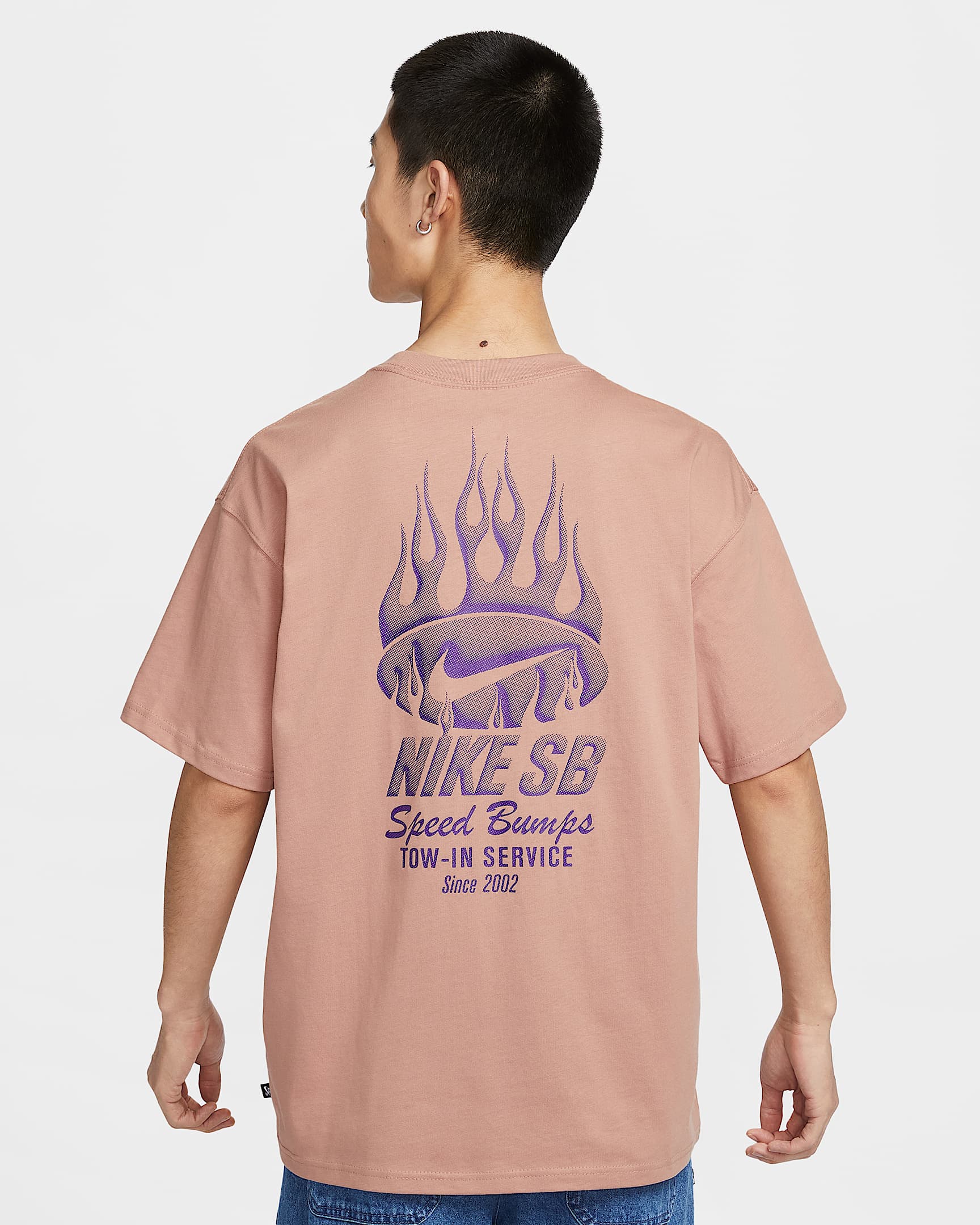 Nike SB 男子宽松滑板T恤 - 灰黏土黄