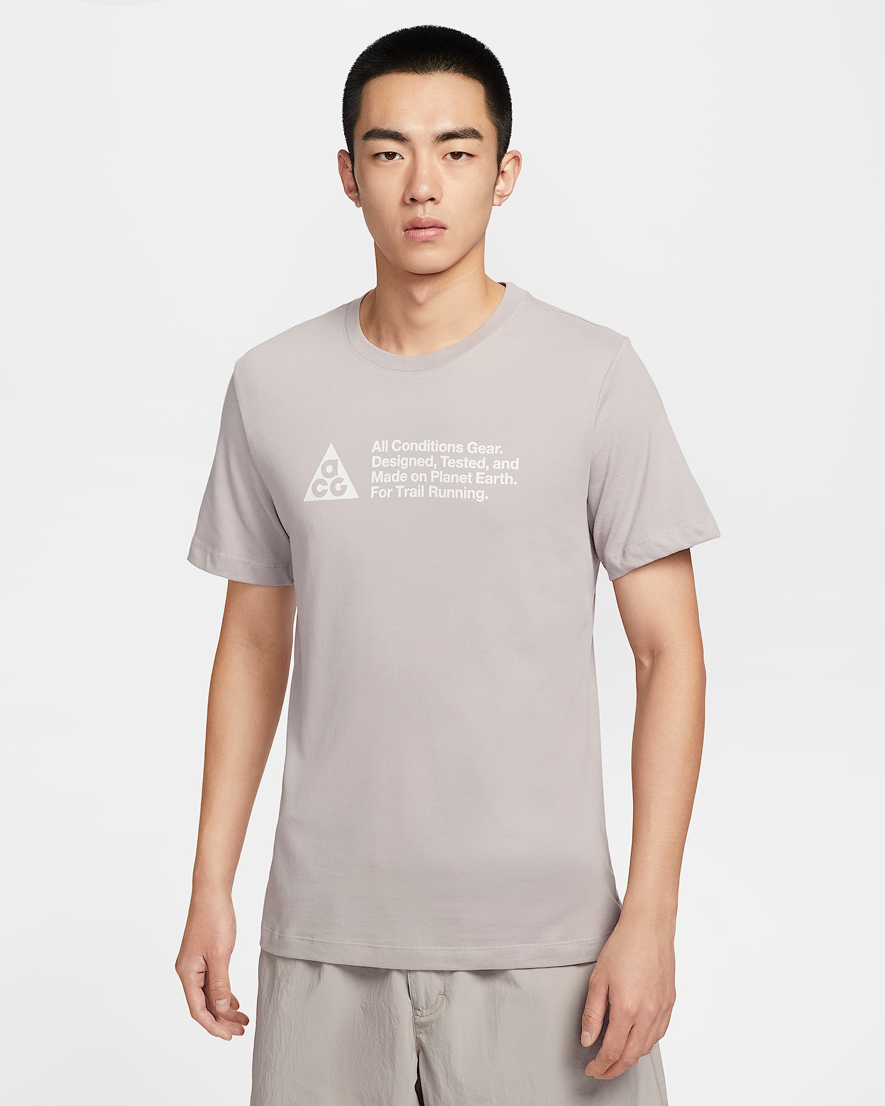 Nike ACG Dri-FIT 男子速干越野跑步T恤 - 大学灰