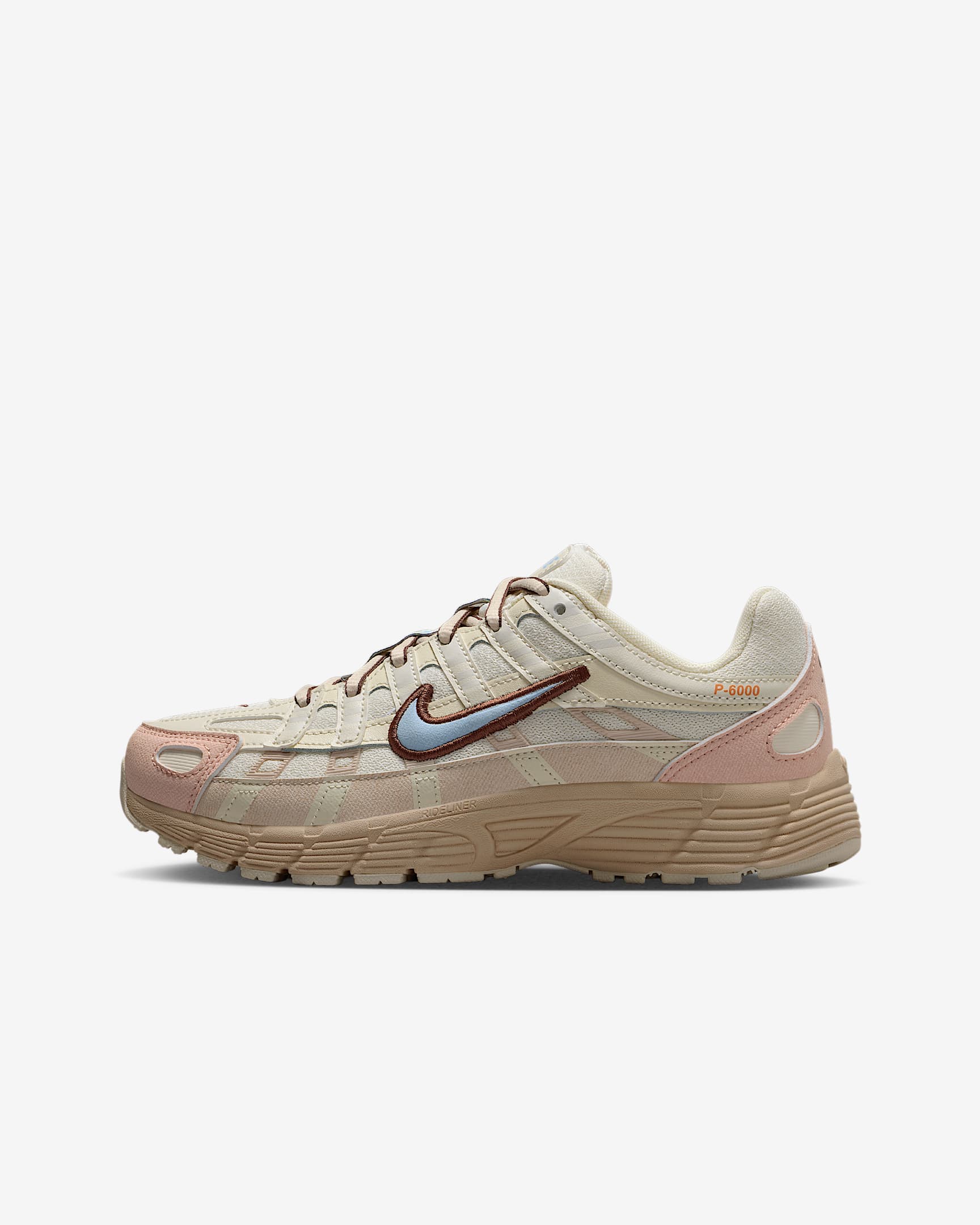 Nike P-6000 大童运动鞋 - 珍珠灰/珍珠白/水洗珊瑚红/天青石蓝