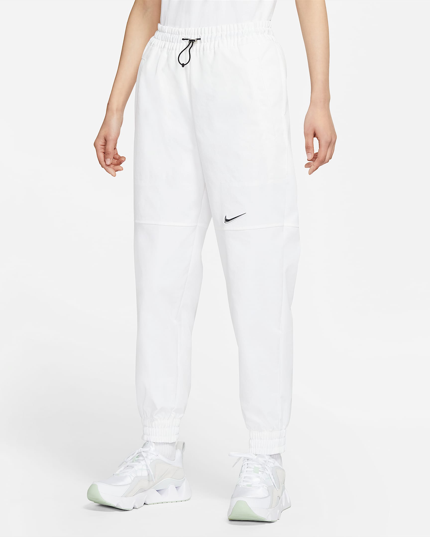 Nike Sportswear Swoosh 女子梭织长裤 - 白色