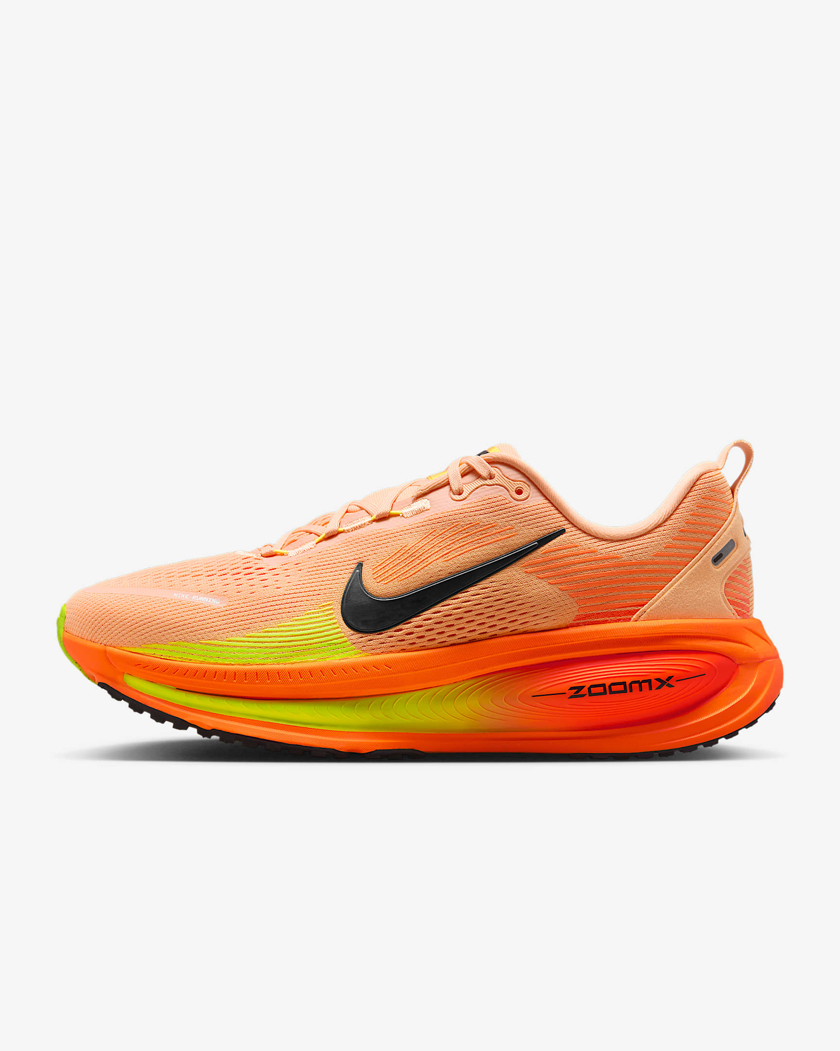 Nike Vomero 18 耐克迈柔男子公路跑步鞋 - 粉桔/荷兰橙/荧光黄/黑