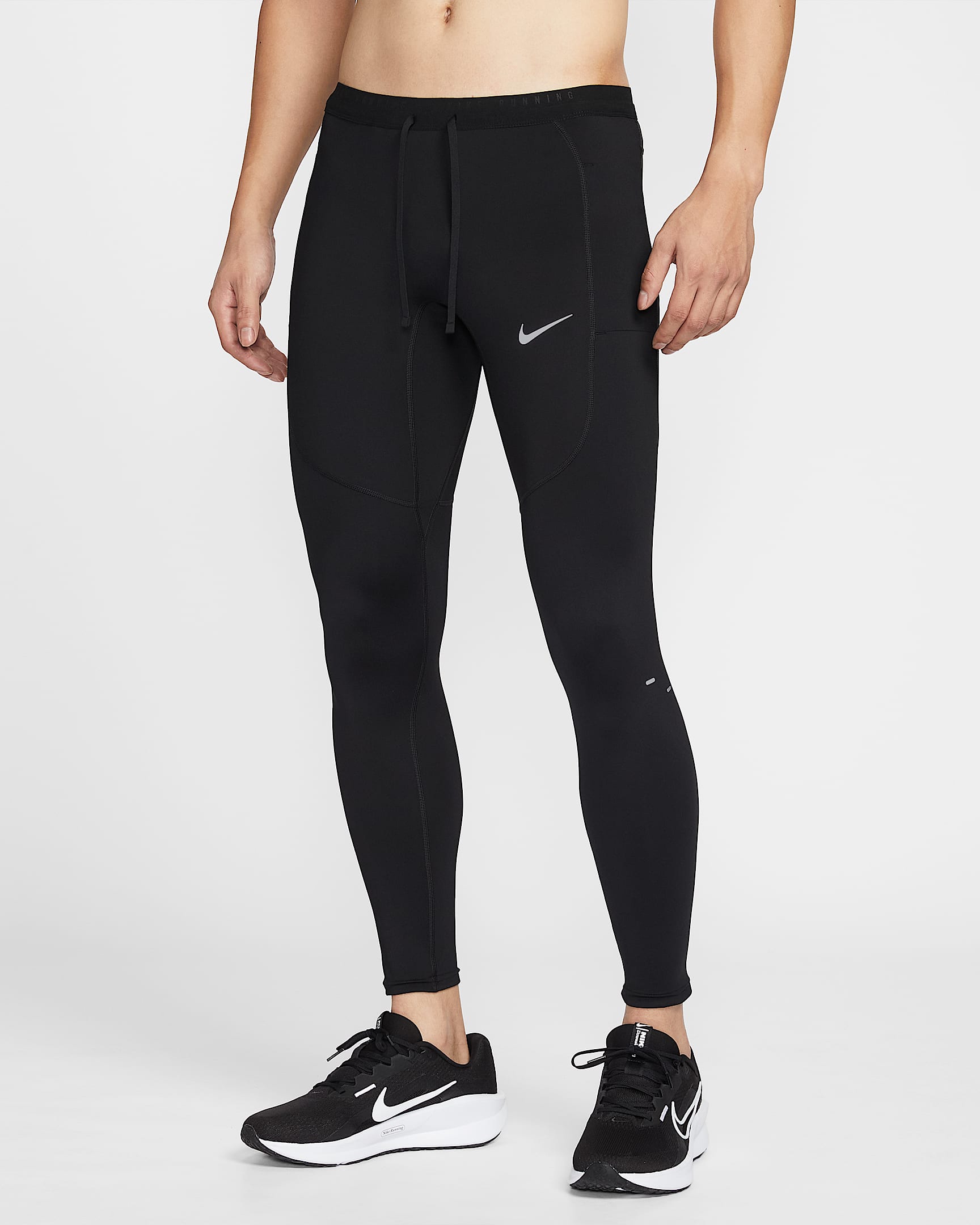 Nike Stride Dri-FIT 男子速干跑步紧身裤 - 黑