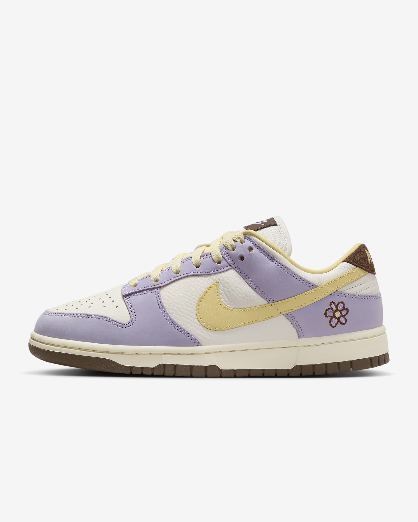 Nike Dunk Low Premium 女子复古芭蕾风运动鞋板鞋 - 紫丁香红/帆白/椰奶色/柔黄