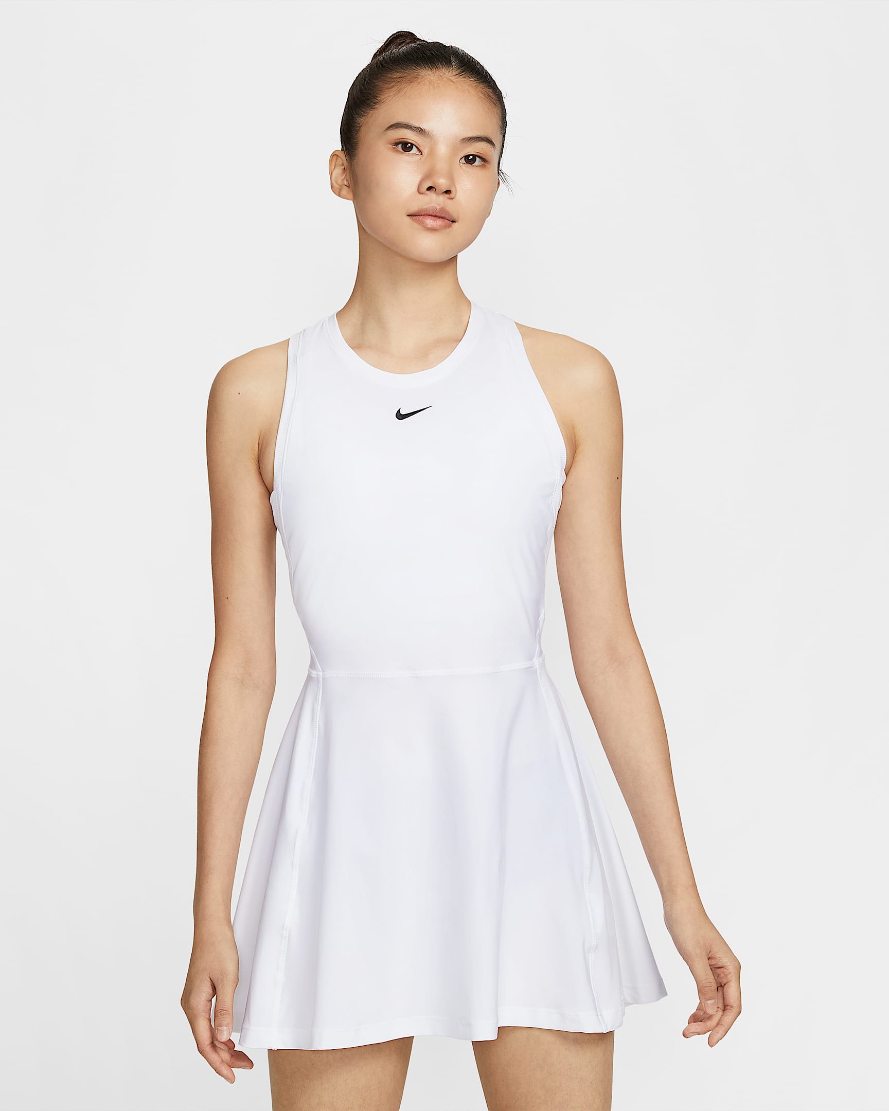 Nike Victory Dri-FIT 女子速干网球连衣裙 - 白色/黑