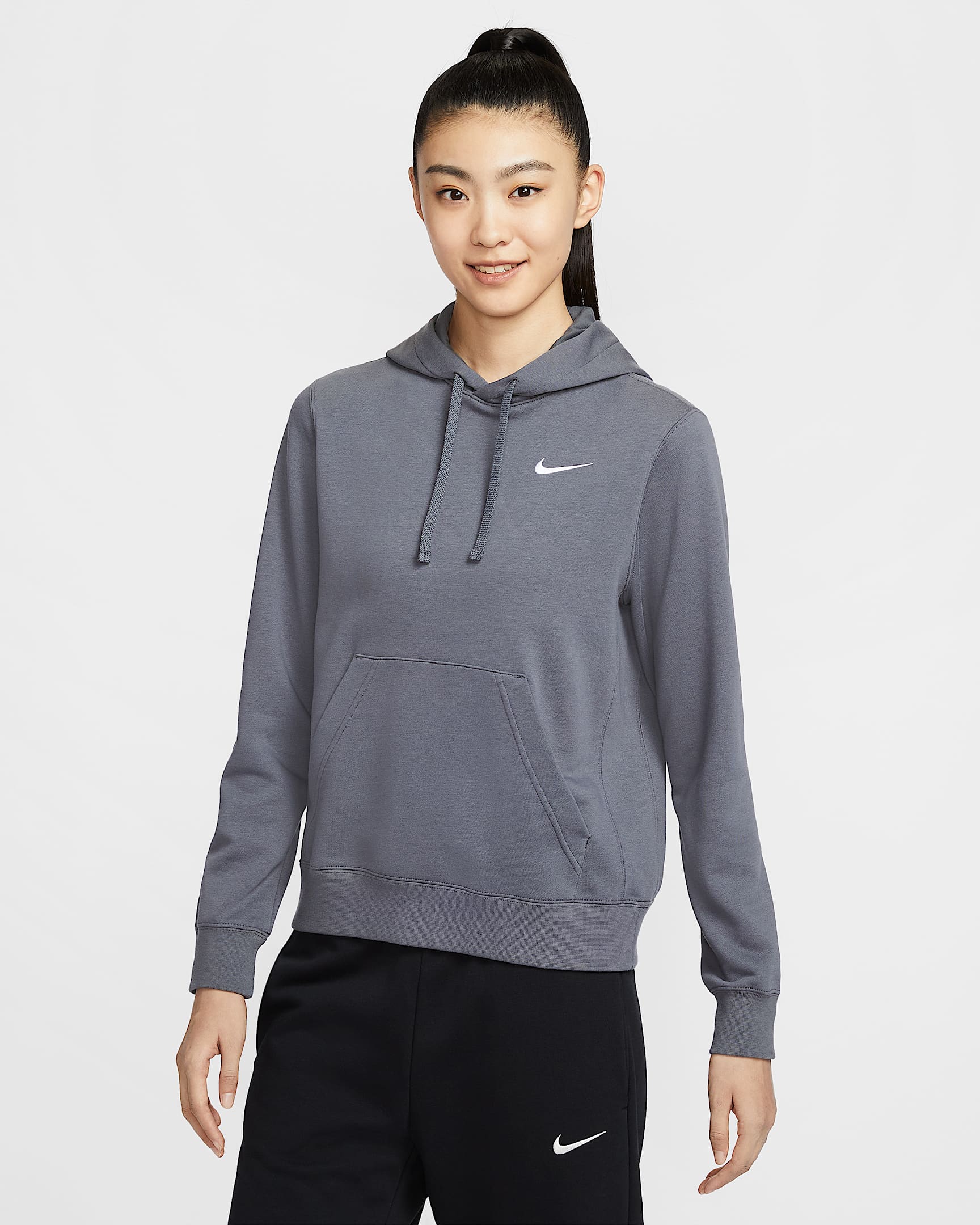 Nike Team Club 女子套头连帽衫 - 暗灰