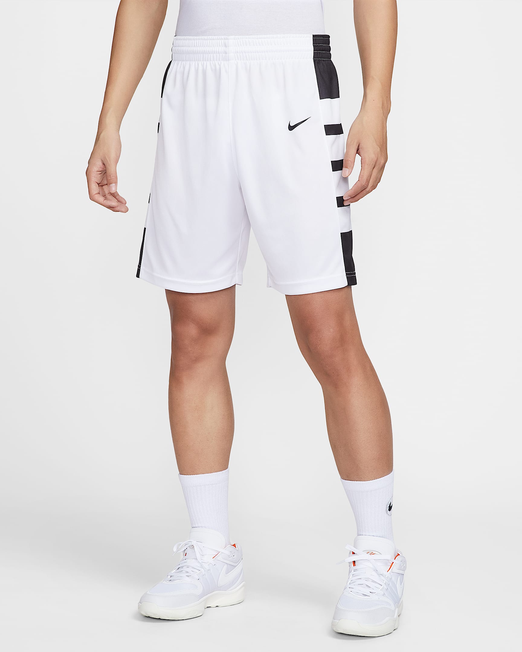 Nike Dri-FIT Elite Power 男子速干短裤 - 白色/团队黑