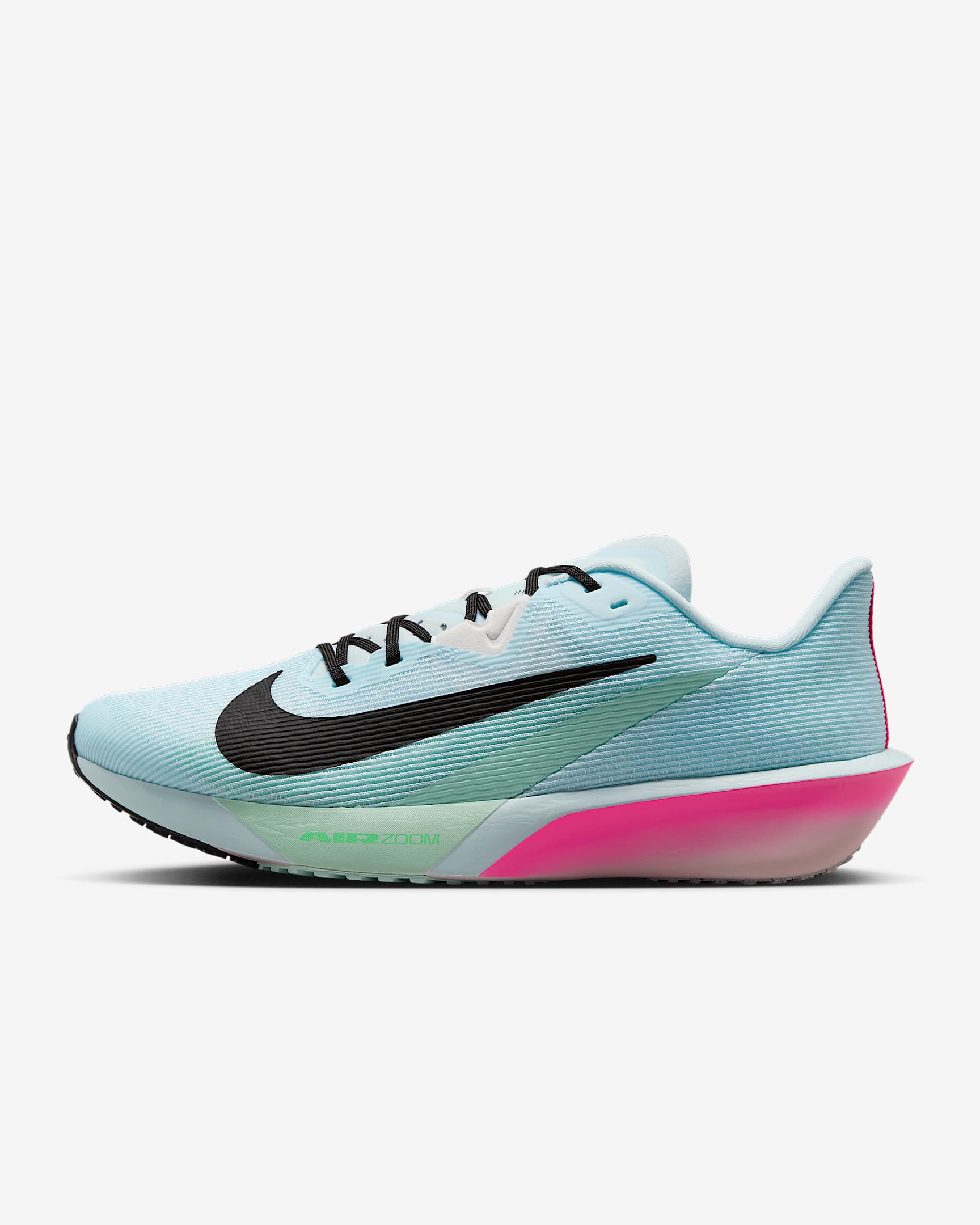 Nike Zoom Rival Fly 4 男子公路竞速跑步鞋 - 冰川蓝/泡沫薄荷绿/透明粉/黑