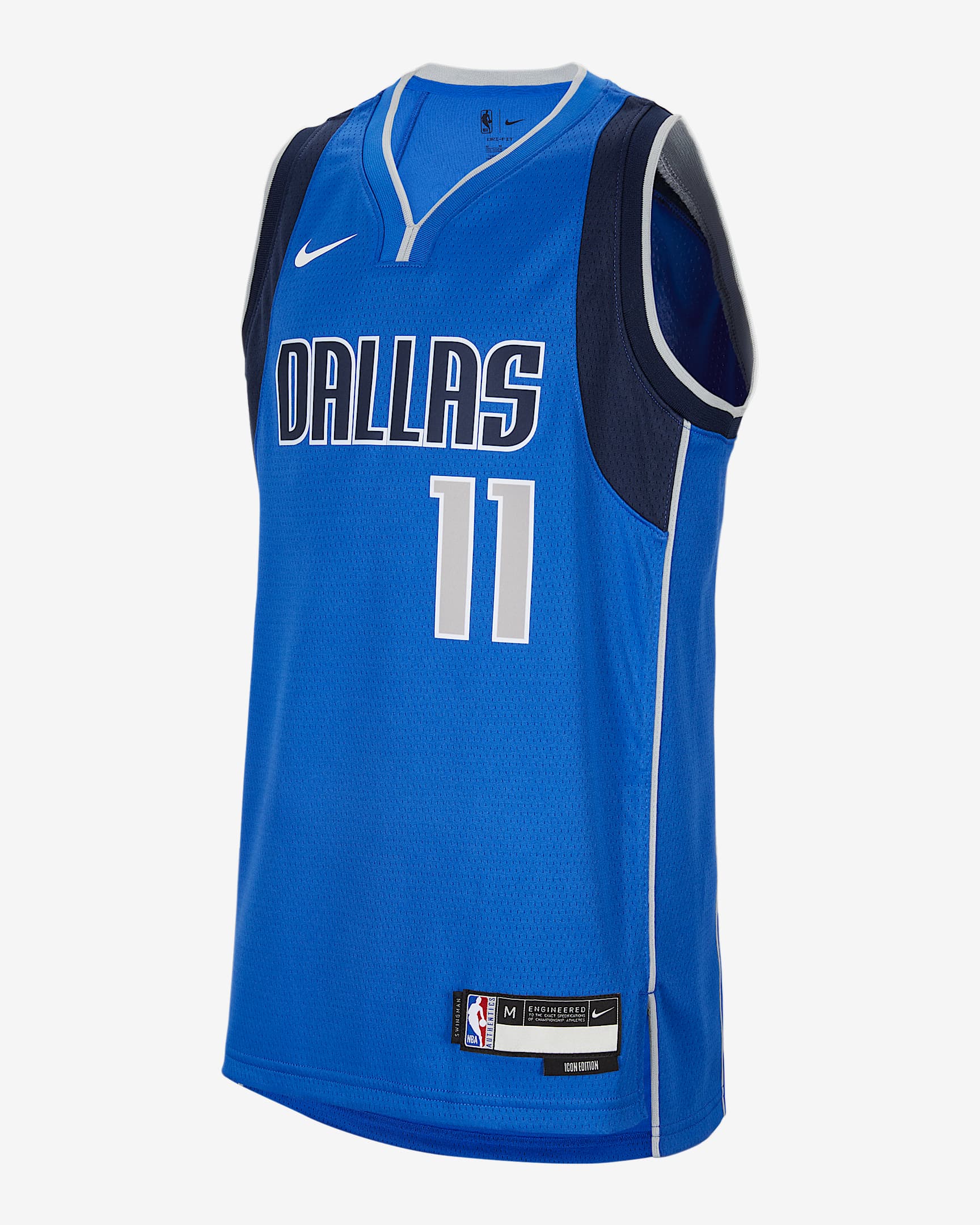 达拉斯独行侠队凯里·欧文 (Kyrie Irving) Icon Edition Nike NBA Swingman Jersey 大童(男孩)速干球衣 - 游戏宝蓝