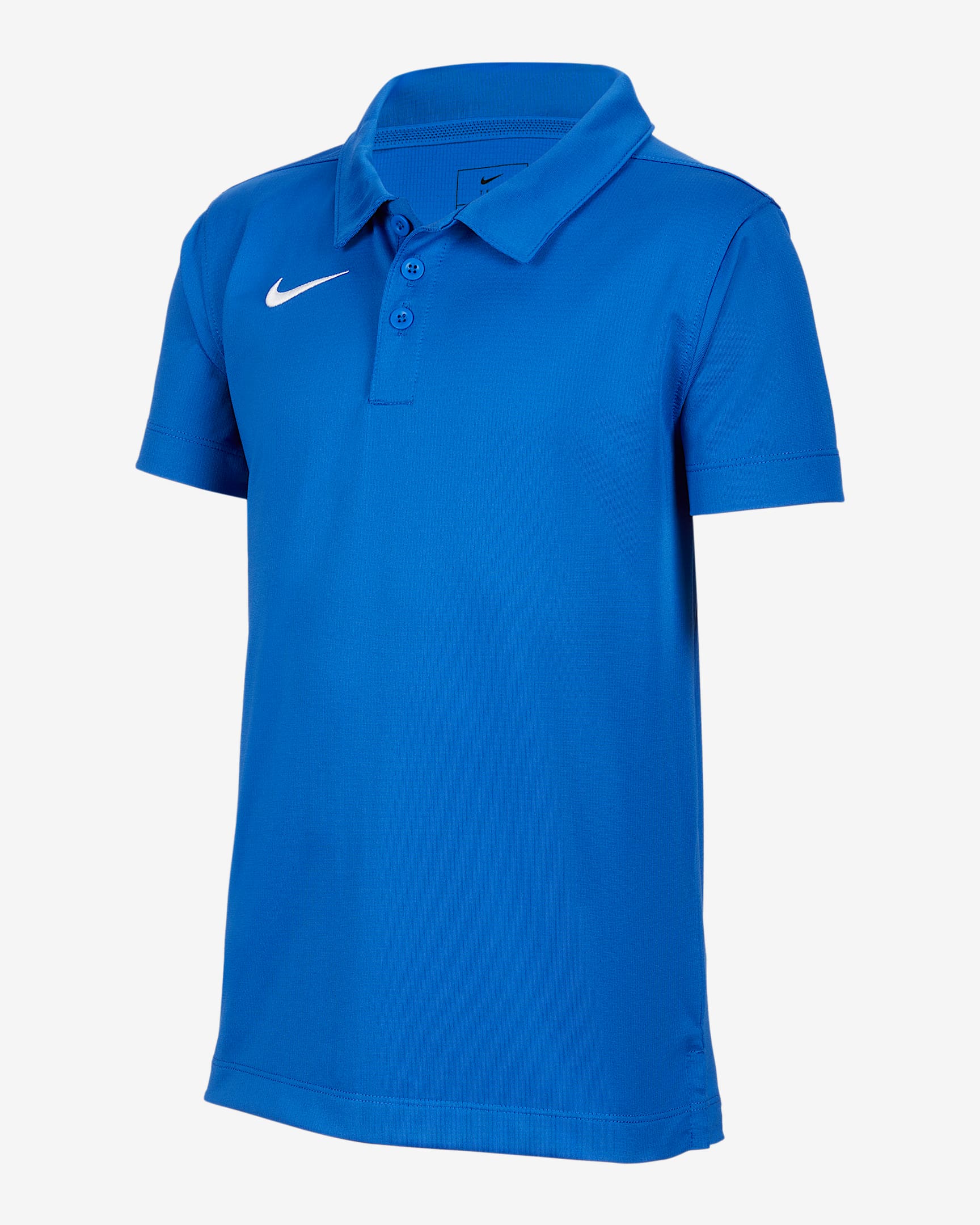Nike Dri-FIT Stock 大童（男孩）速干翻领T恤 - 宝蓝