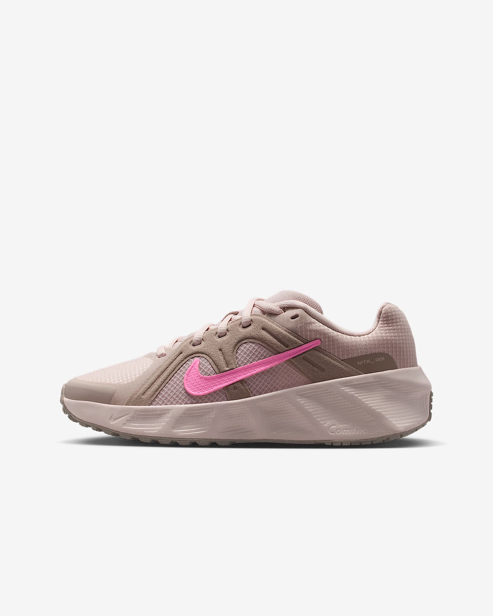 Nike Metro TEK 大童运动鞋 - 砂岩灰粉/麦芽黄/魅力粉
