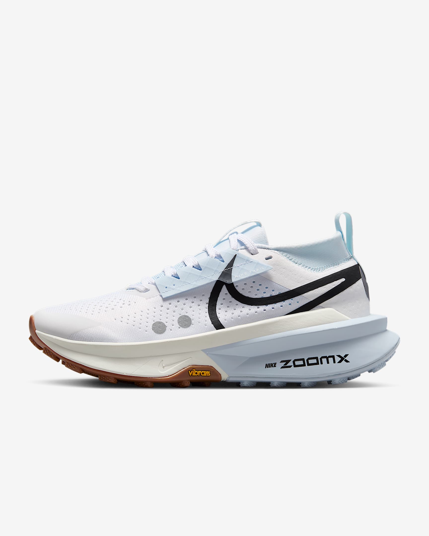 Nike Zegama 2 女子户外越野跑步鞋 - 白色/金属银/紫蓝/黑