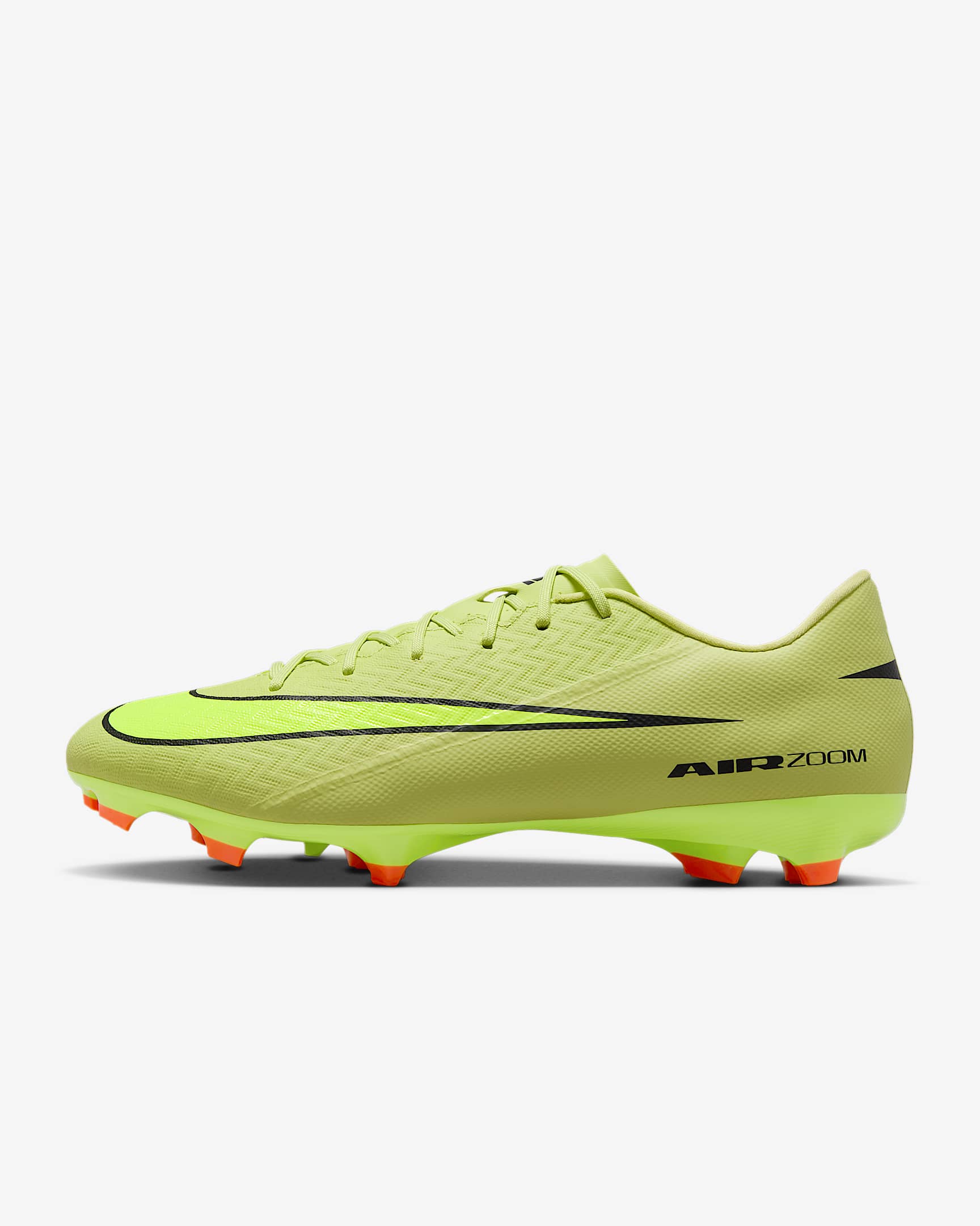 Nike Mercurial Vapor 16 Academy 耐克刺客系列男/女 MG 多种场地低帮足球鞋 - 亮石灰色/橙红/荧光黄