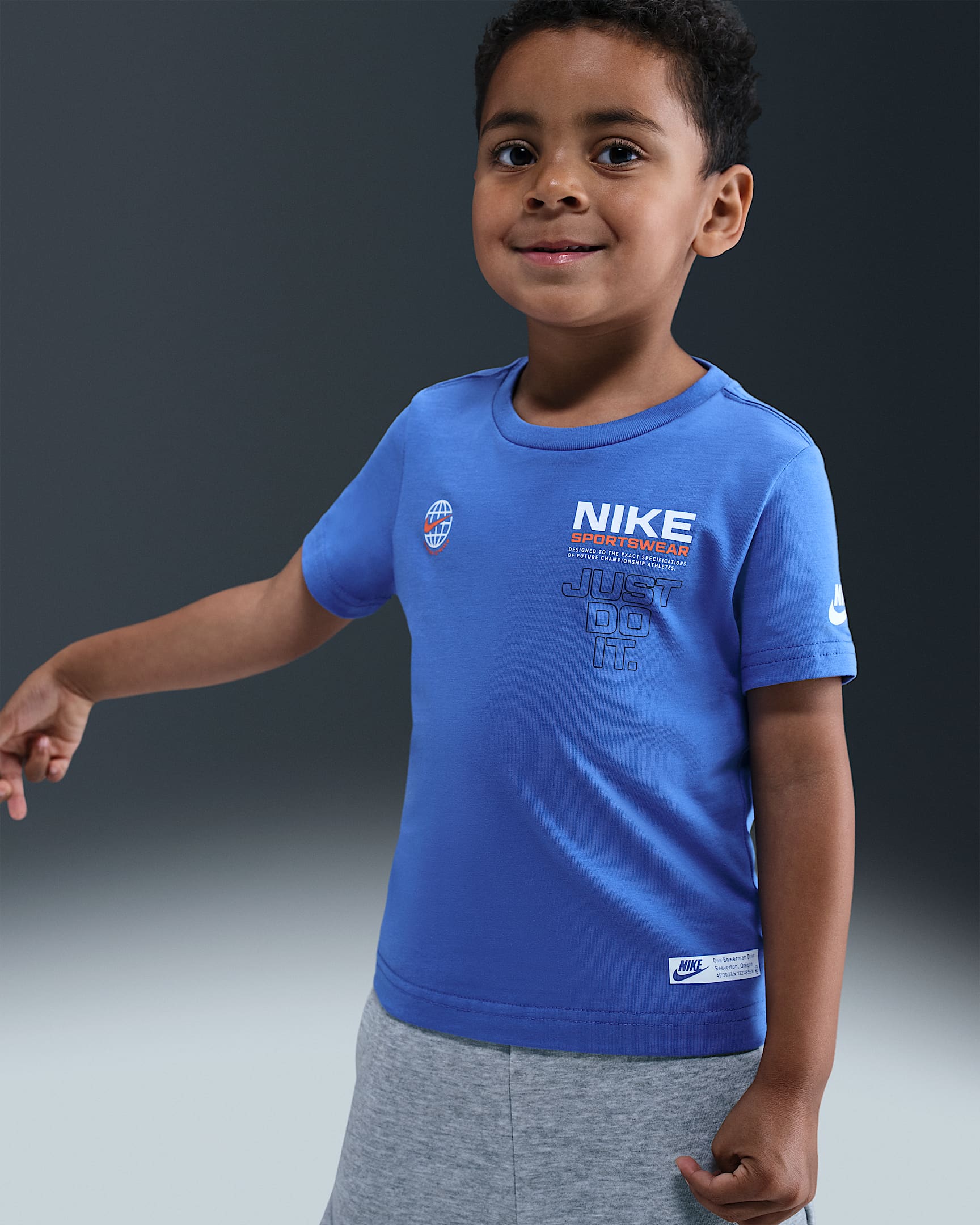 Nike Sportswear Globe 婴童标志T恤 - 彗星蓝