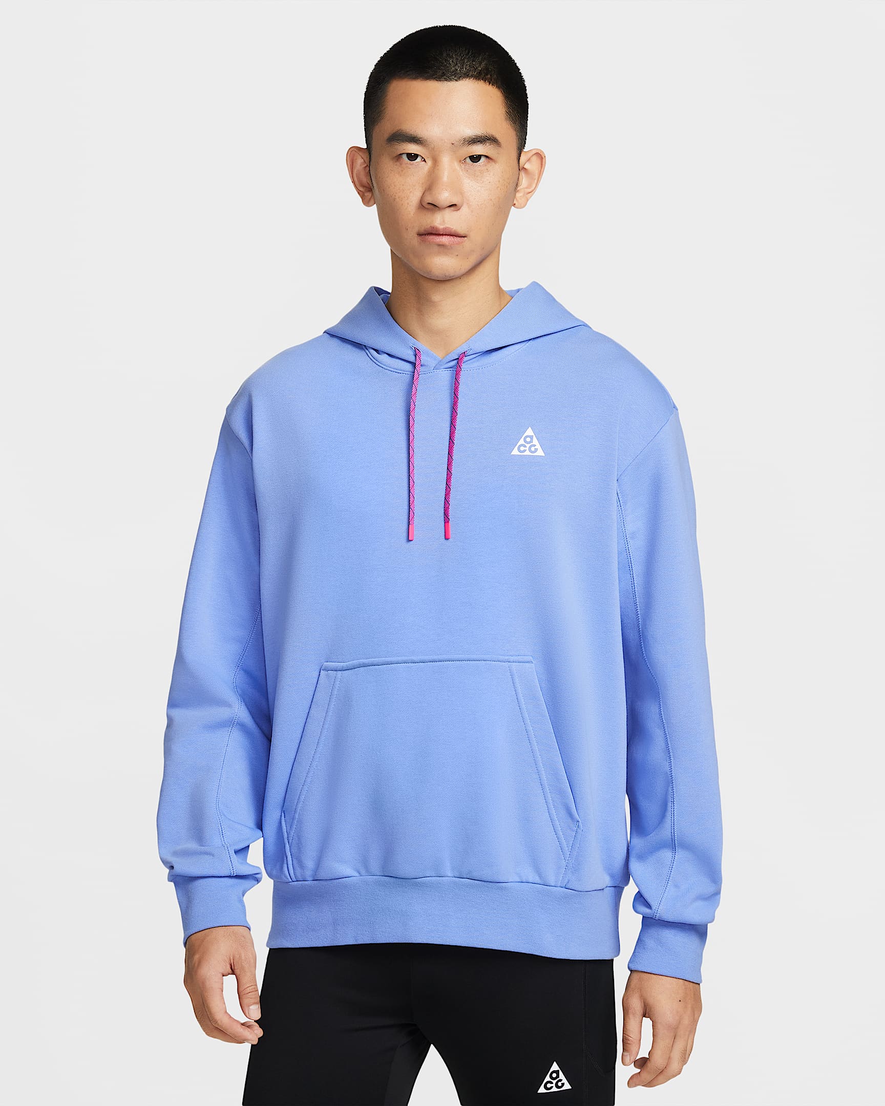 Nike ACG "Magic Hour" Dri-FIT 男子速干越野薄绒连帽衫 - 脉冲宝石蓝/透明粉/山峰白