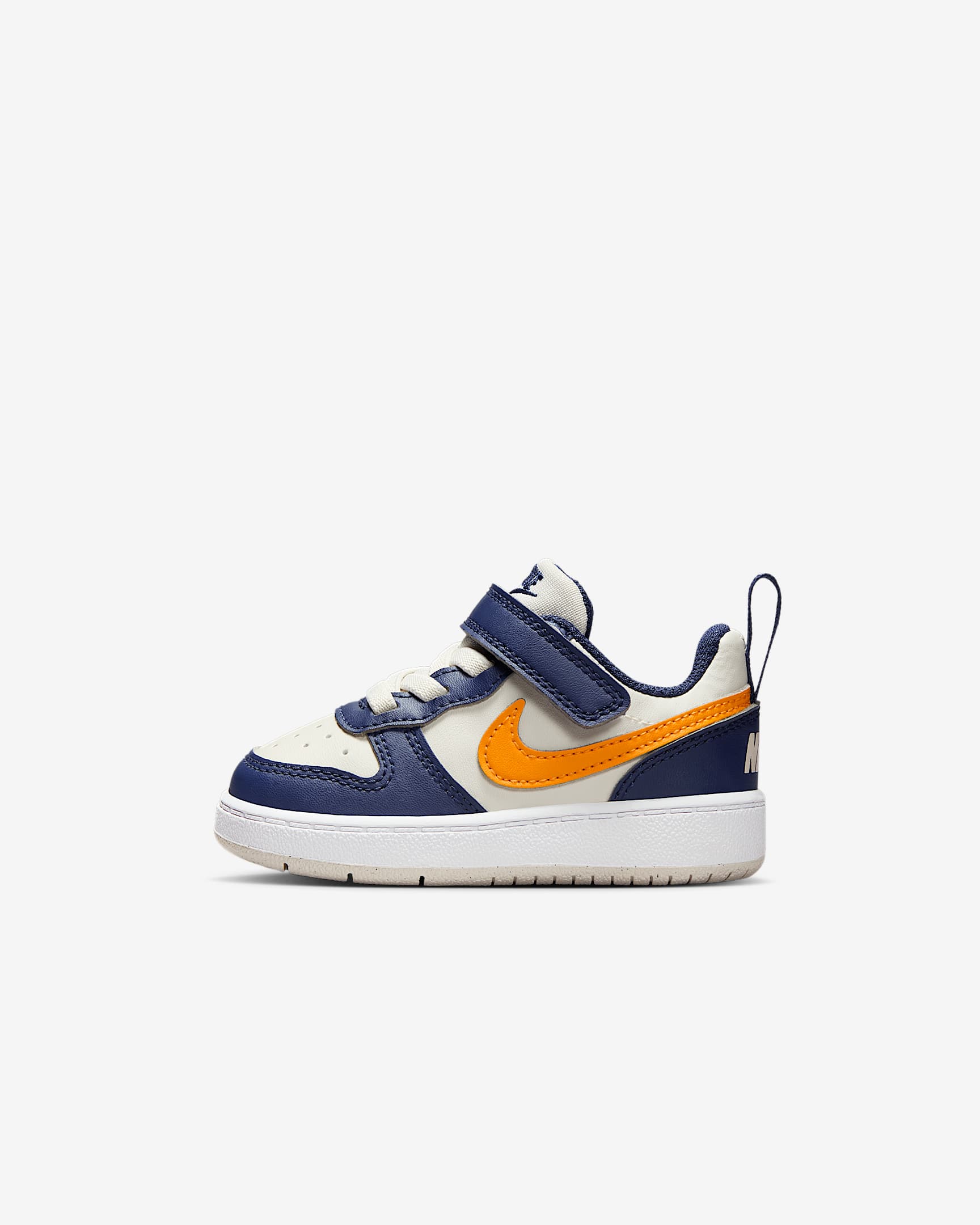Nike Court Borough Low Recraft 耐克酷菠萝婴童运动鞋 - 浅土褐/深藏青/白色/橘皮黄