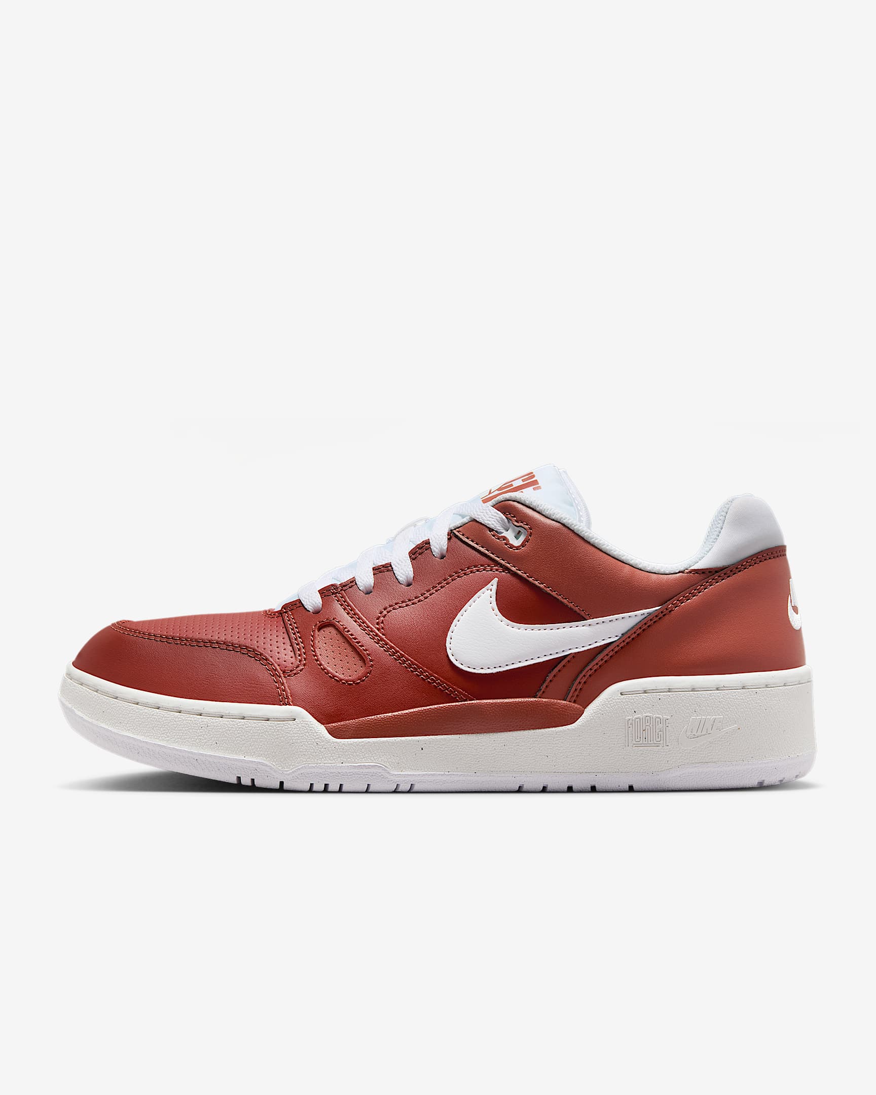 Nike Full Force Low 男子运动鞋 - 火星石赤红/山峰白/白色