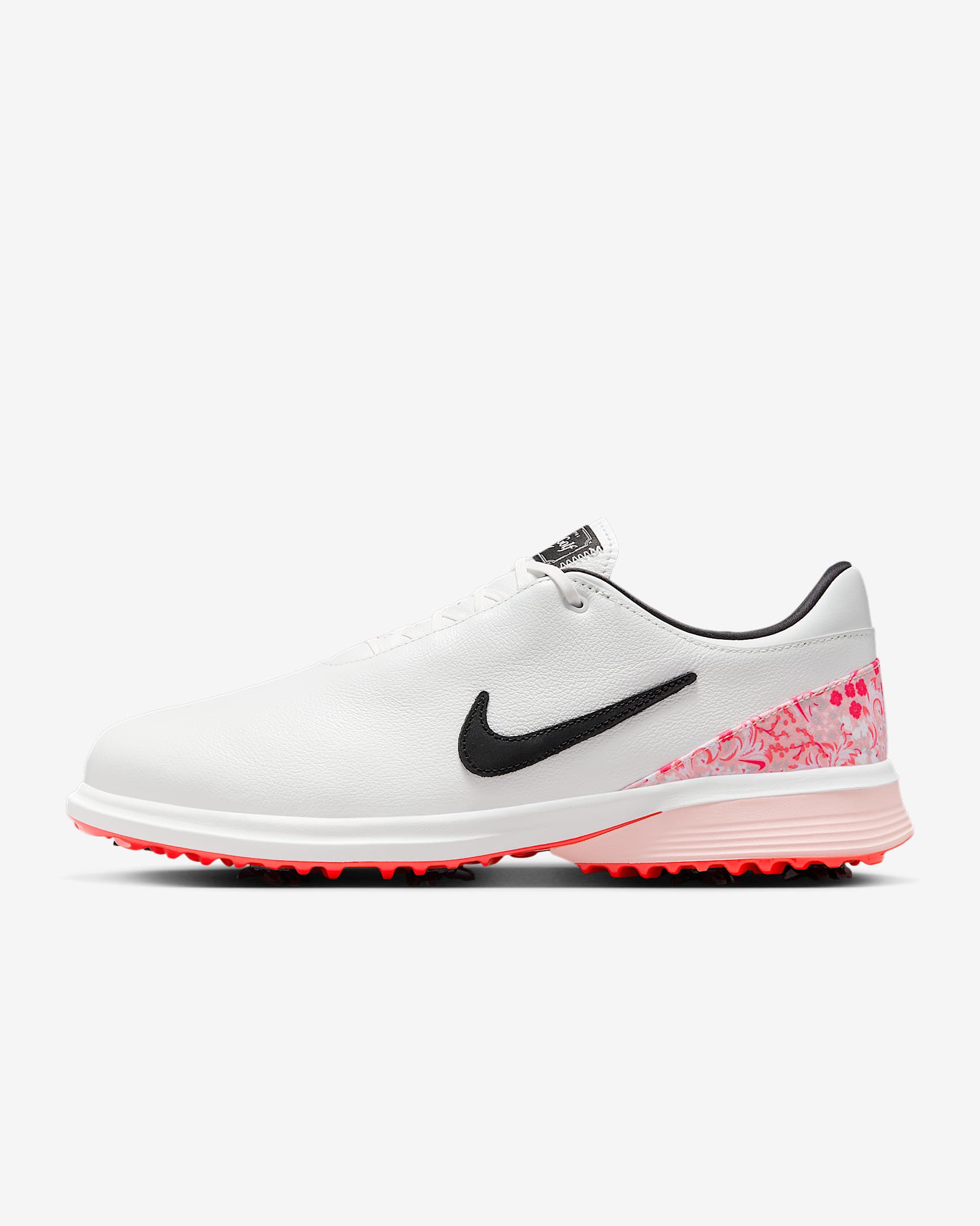 Nike Victory Tour 4 男子高尔夫球鞋 - 山峰白/樱粉/亮深红/黑