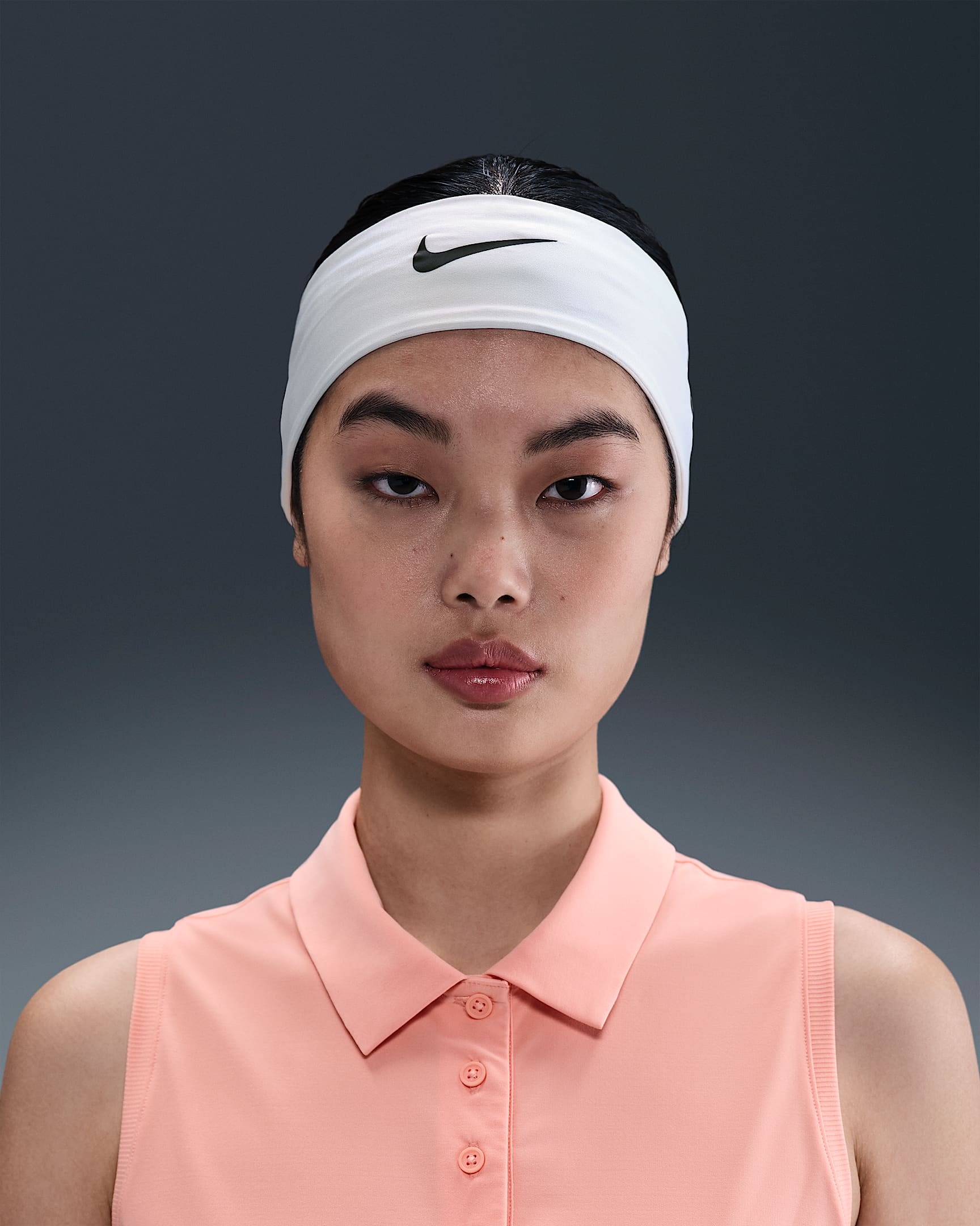 Nike Fury Classic Dri-FIT 速干头带(1 条) - 白色/黑/黑